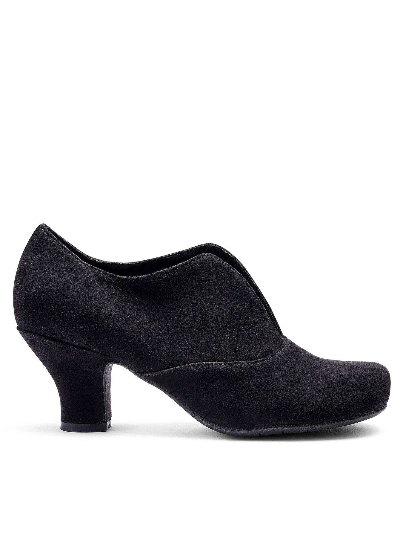 Hotter Waltz Suede Boot - Black