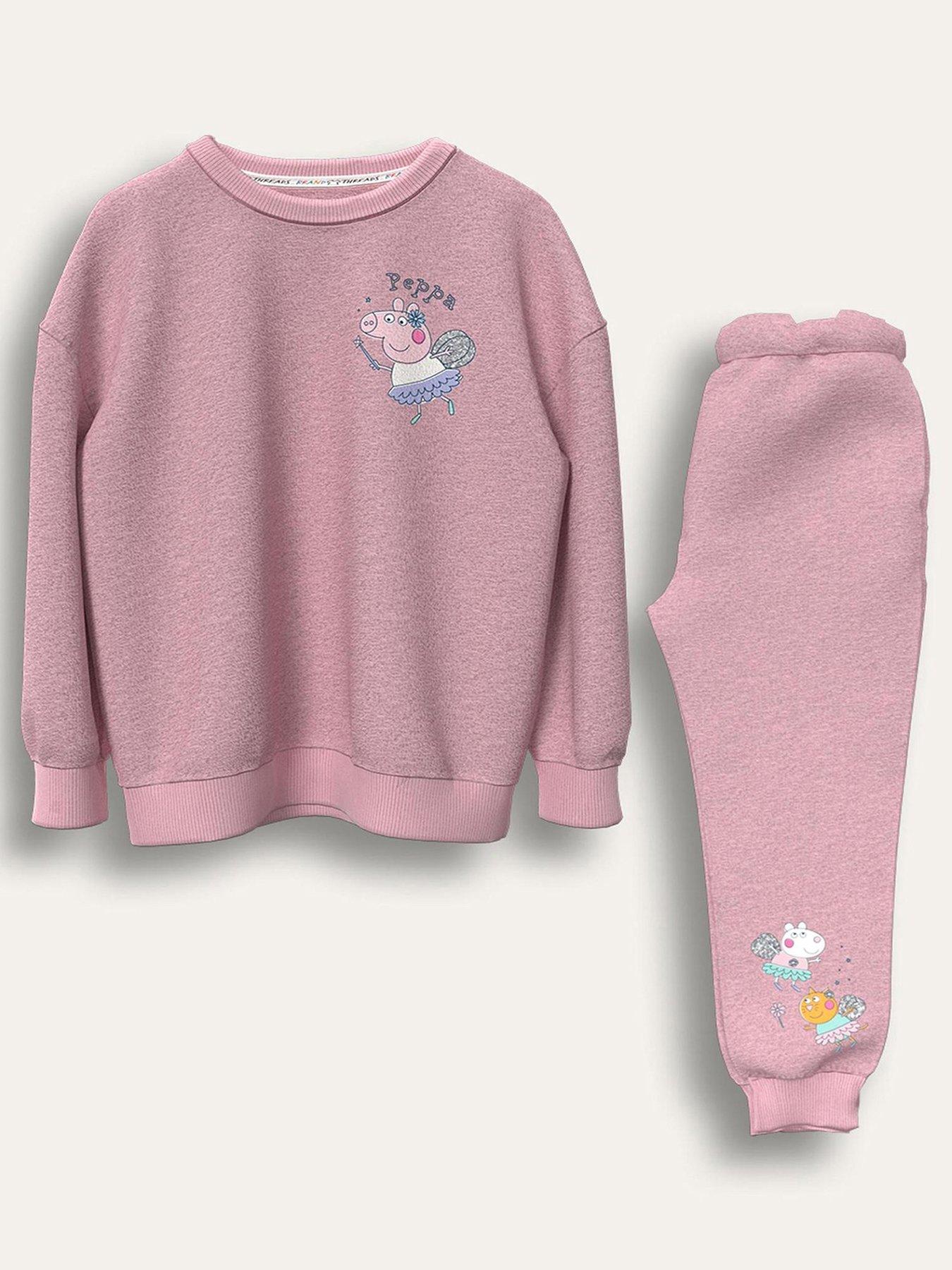 Brand Threads Girls Peppa Jog Set