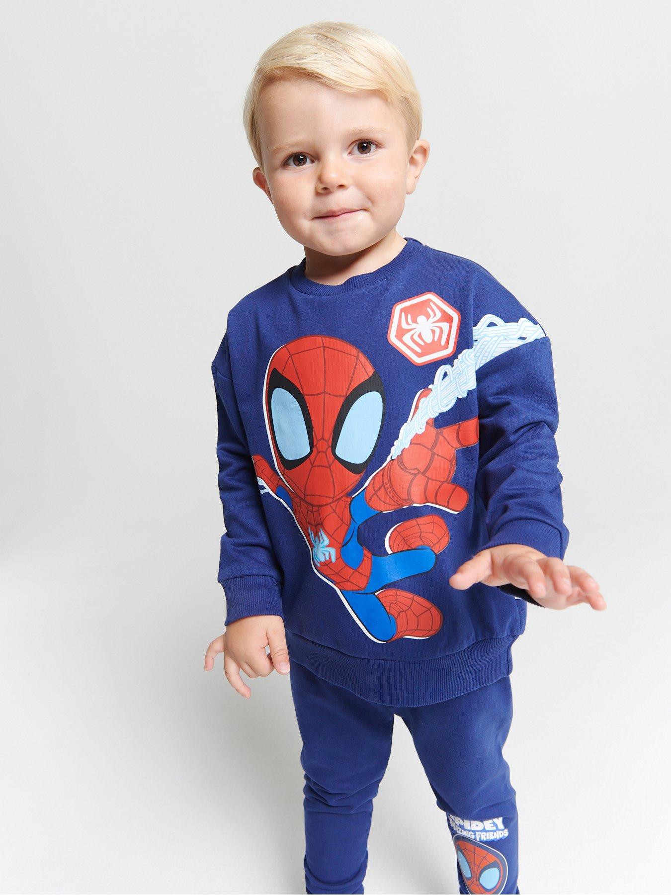 Brand Threads Spidey And Friends Jogger Set - Blue