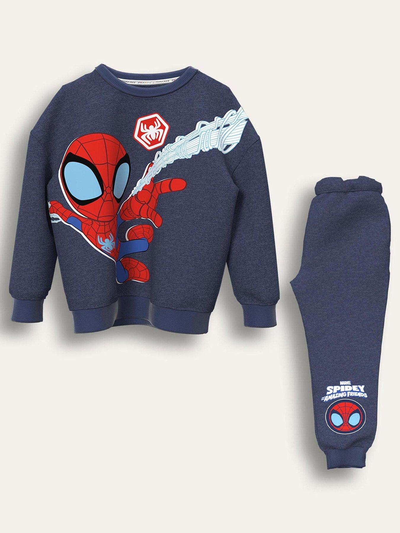 Brand Threads Spidey And Friends Jogger Set - Blue