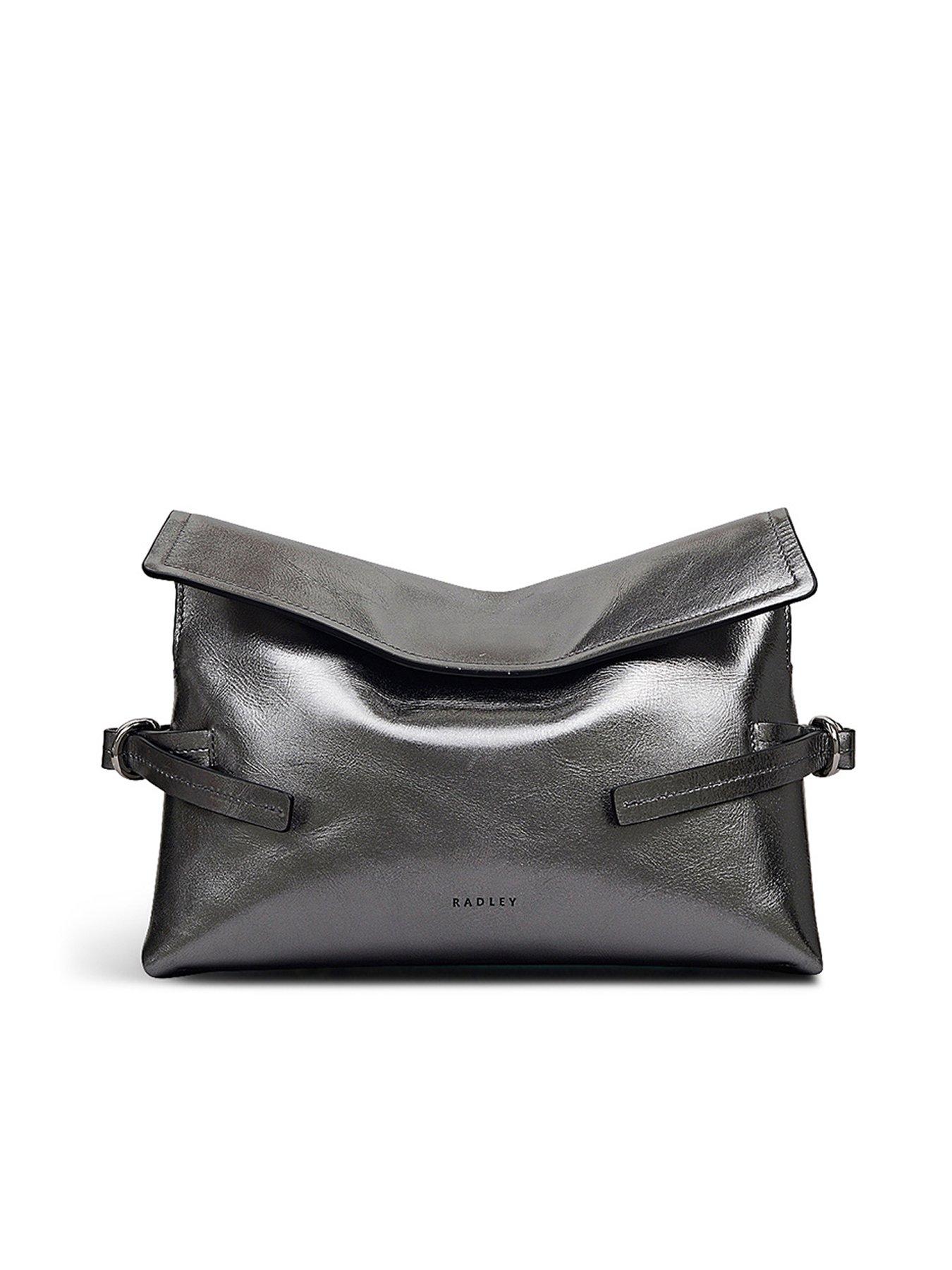 Image 2 of 7 of Radley Fleet Street Metallic Medium Flapover Clutch