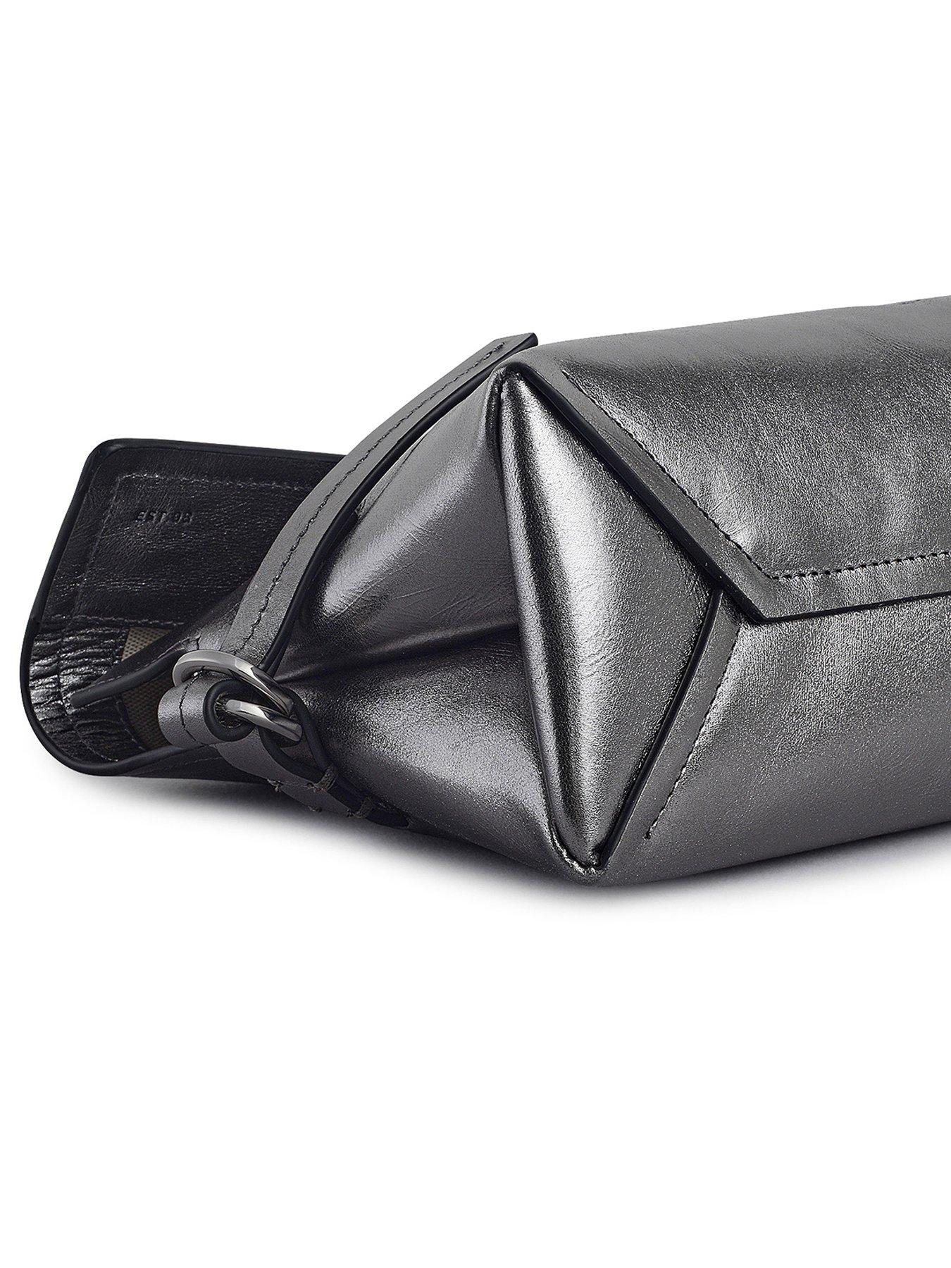Image 5 of 7 of Radley Fleet Street Metallic Medium Flapover Clutch