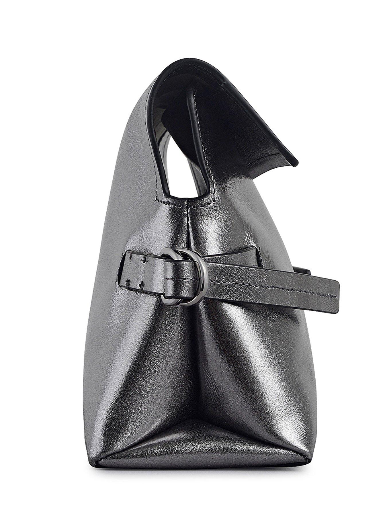 Image 6 of 7 of Radley Fleet Street Metallic Medium Flapover Clutch
