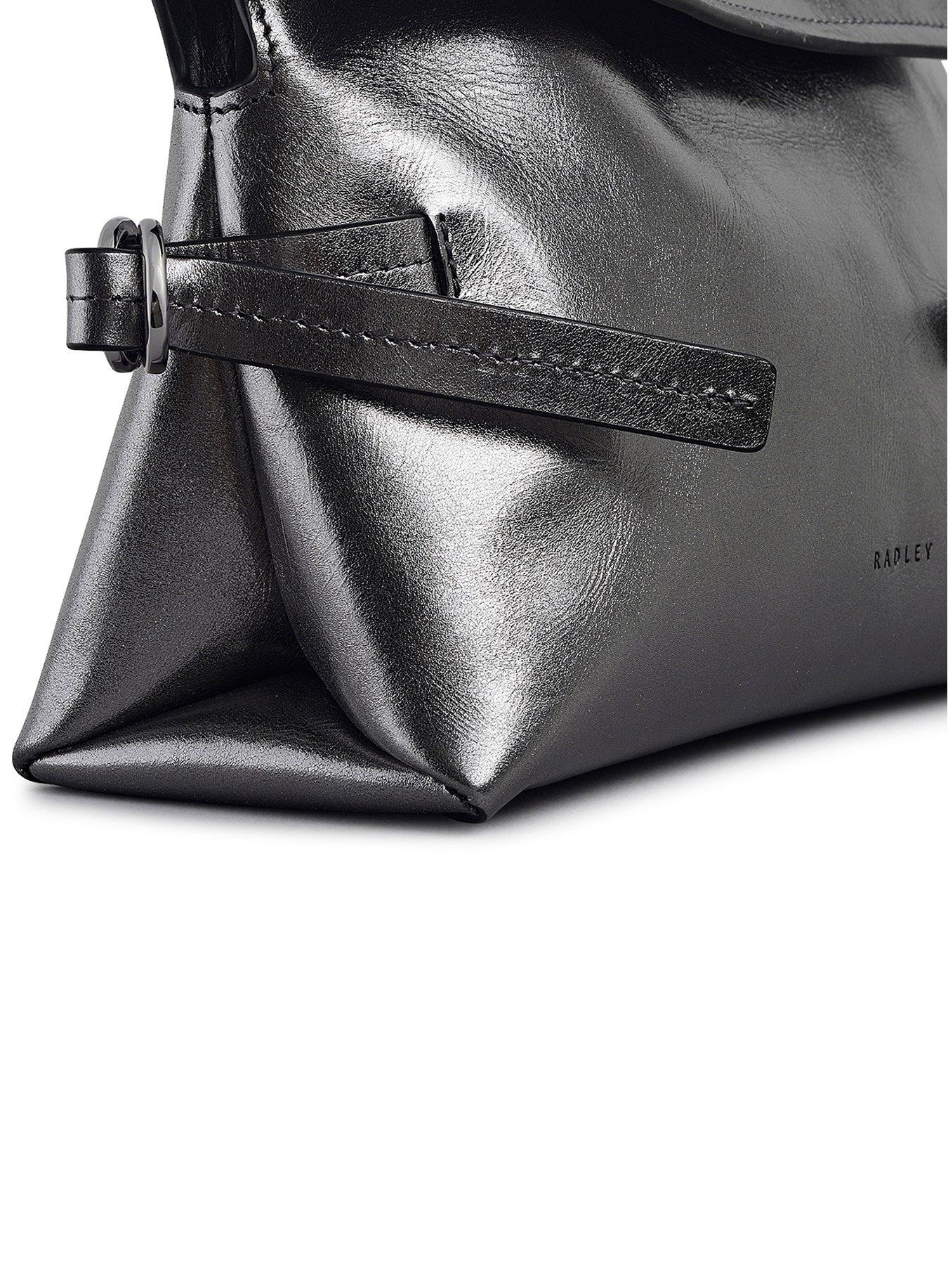 Image 7 of 7 of Radley Fleet Street Metallic Medium Flapover Clutch