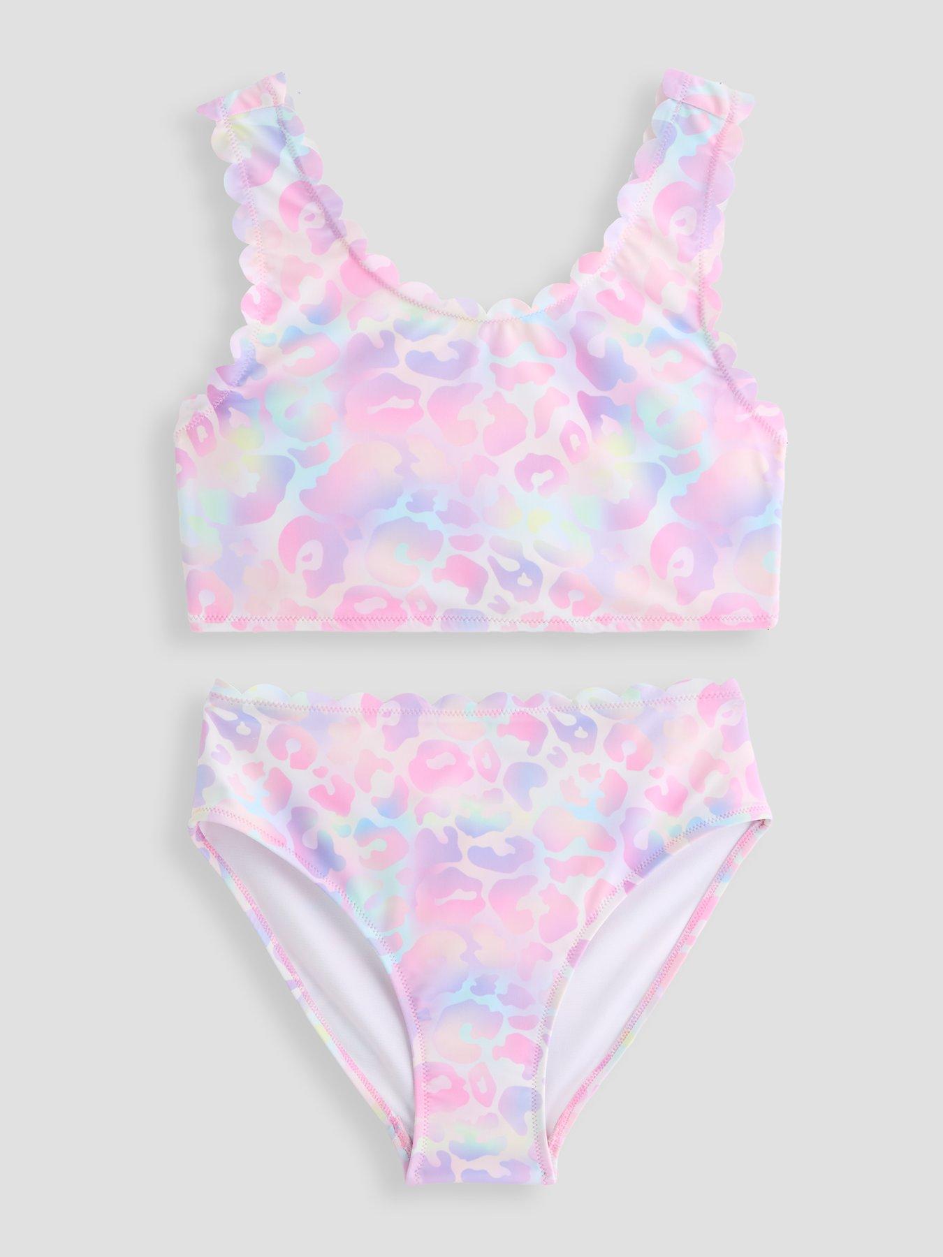 The Very Collection Girls Leopard Bikini - Pink