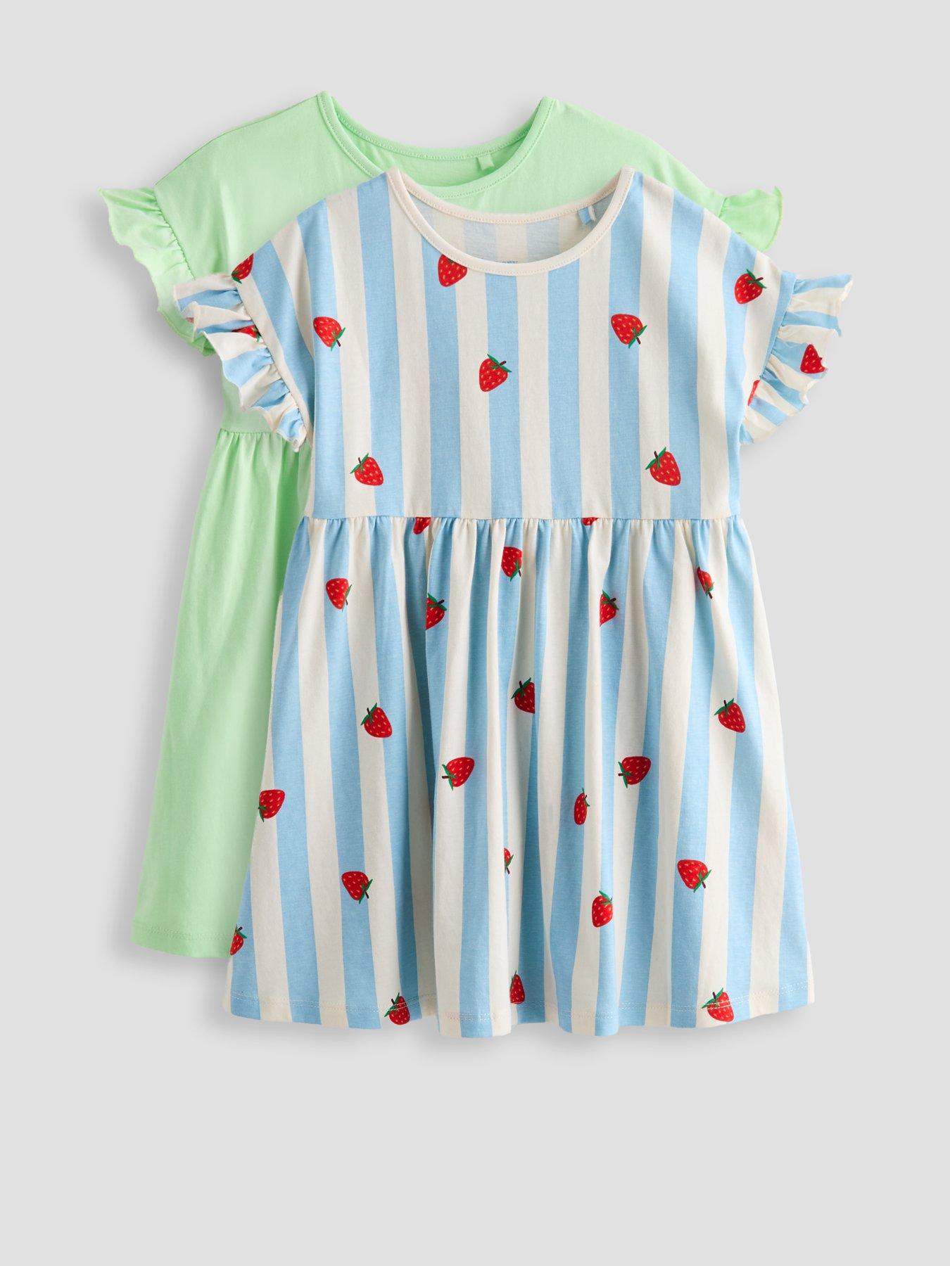 2 pack jersey dresses The Very Collection Girls - Stripe/Green Maxi dress