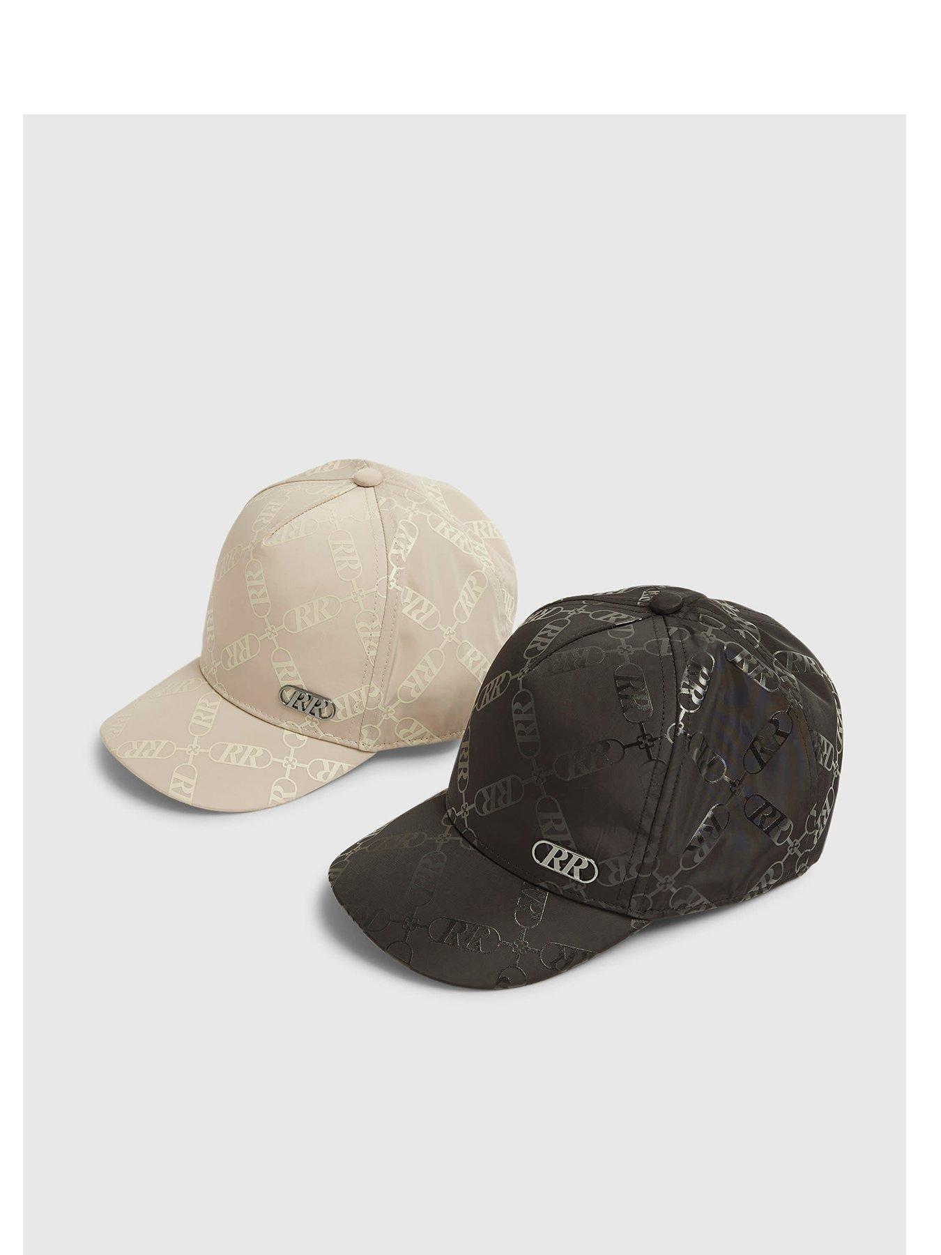River Island Mini Boys Monogram Cap - Black
