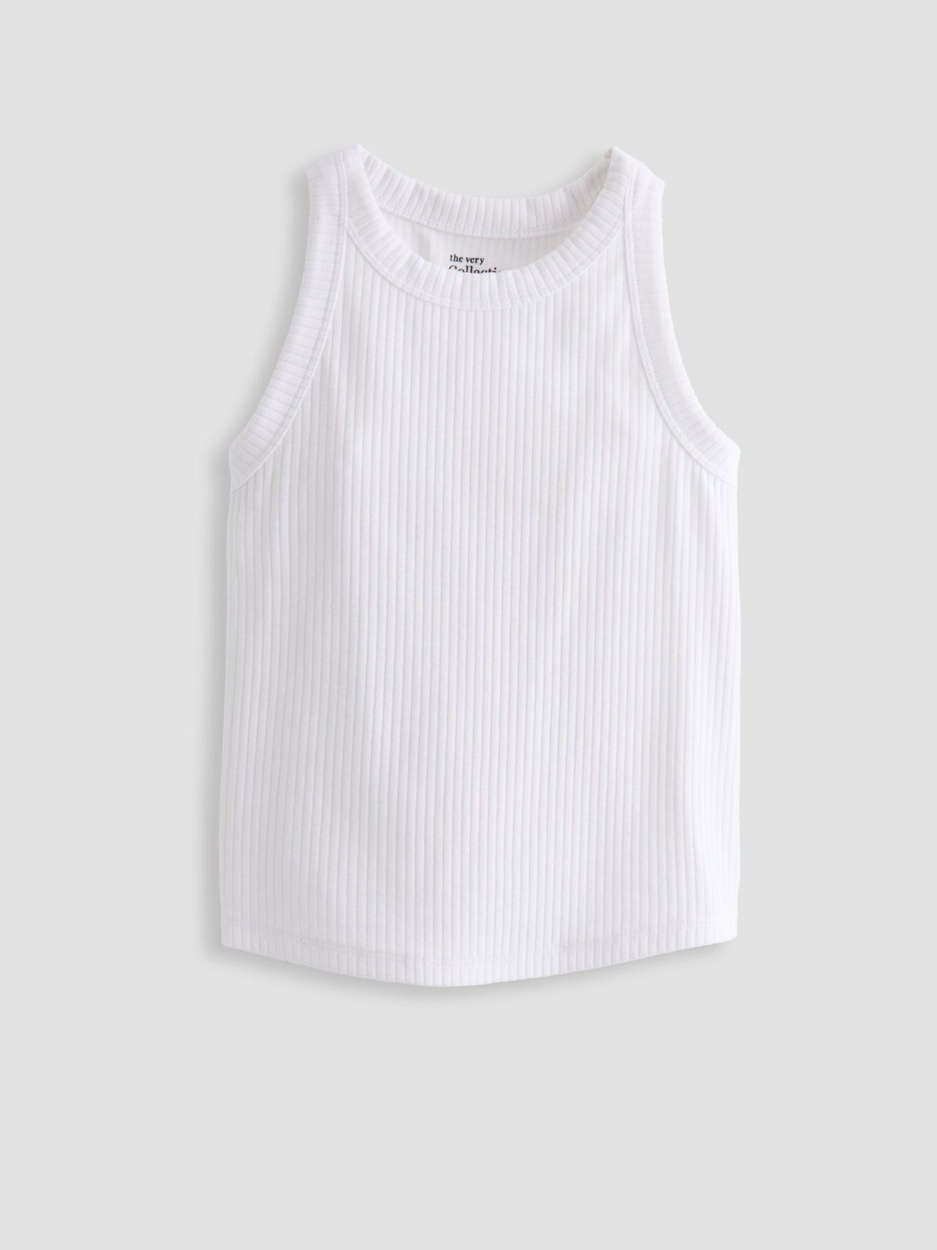 Image 6 of 6 of The Very Collection Girls 3 Pack Vests - Multi