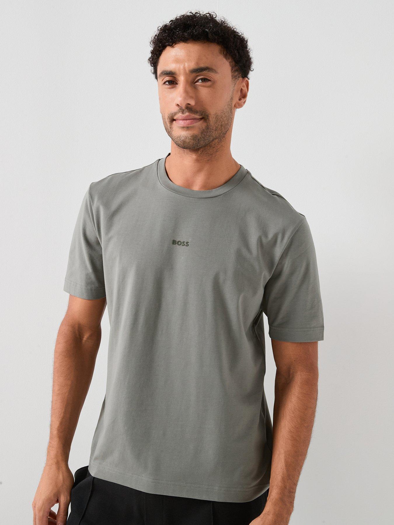 BOSS TChup Stretch Cotton Short Sleeve T-Shirt - Grey | Very