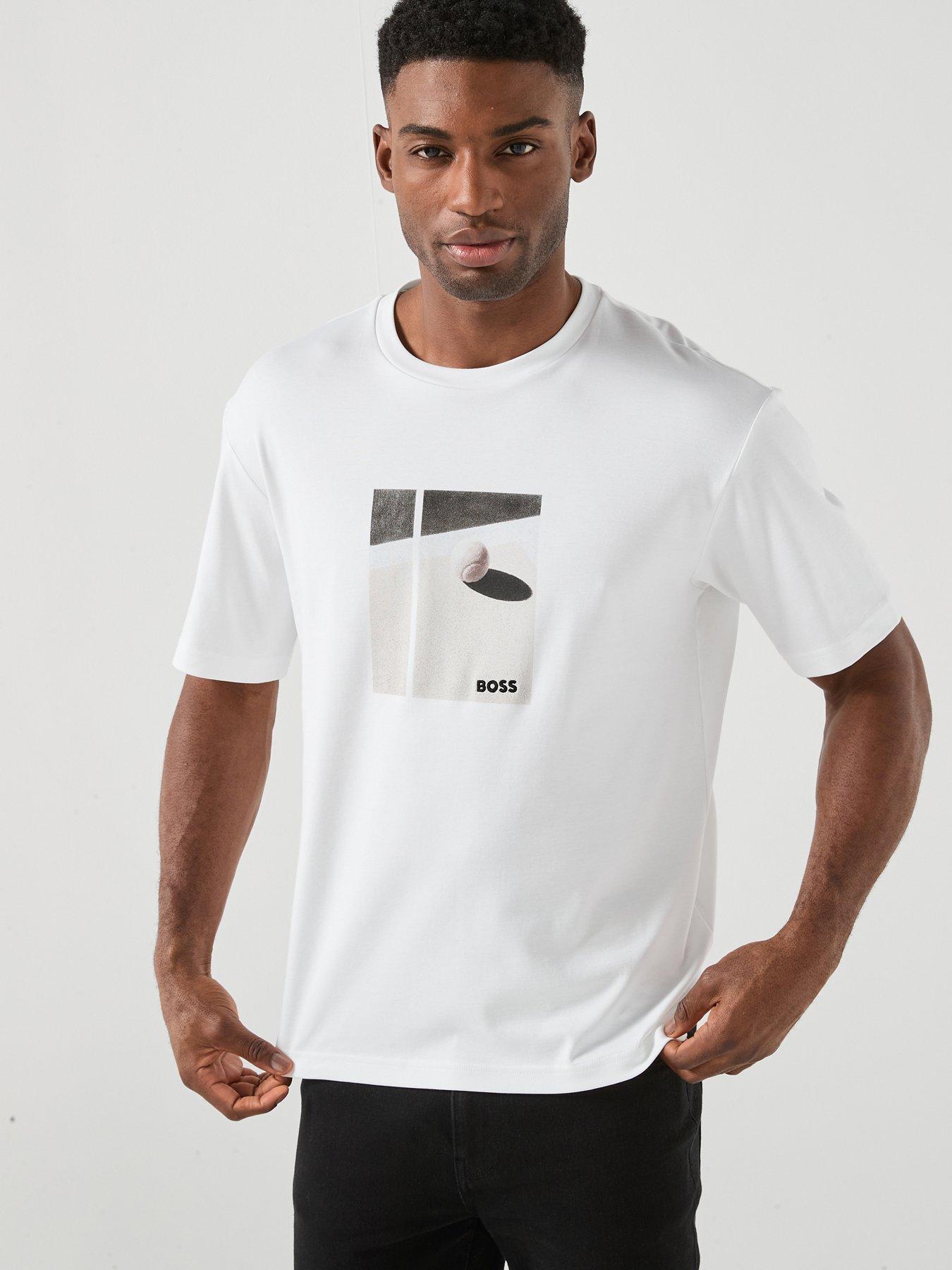 BOSS Boss Ts_join Relaxed Fit Graphic T-shirt - White