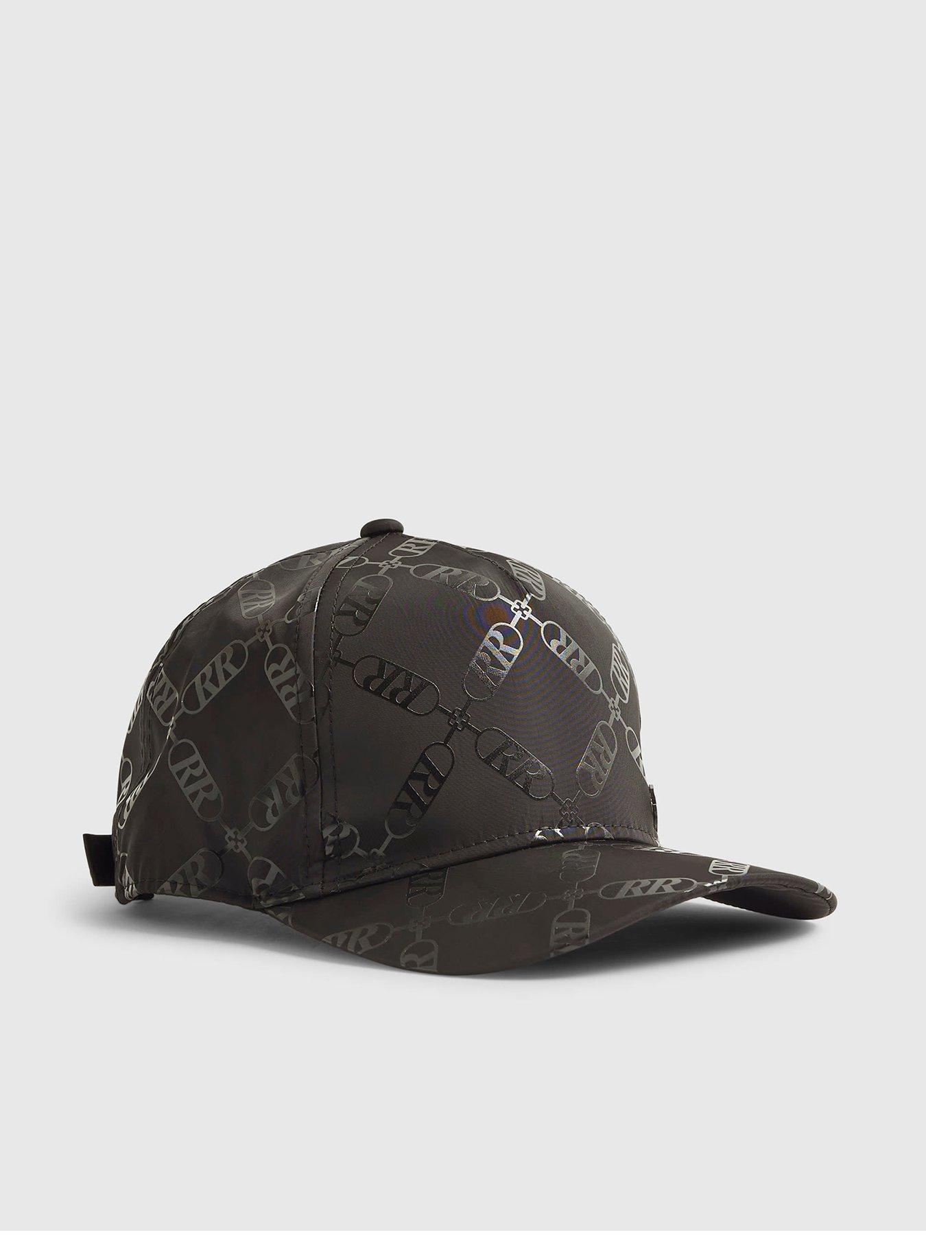 River Island Older Boys Monogram Cap - Black