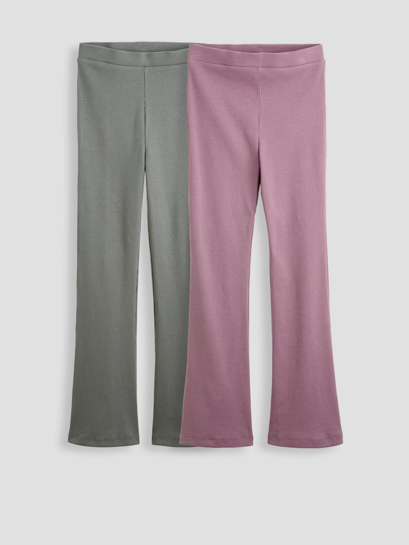 The Very Collection Girls Rib 2 Pack Leggings