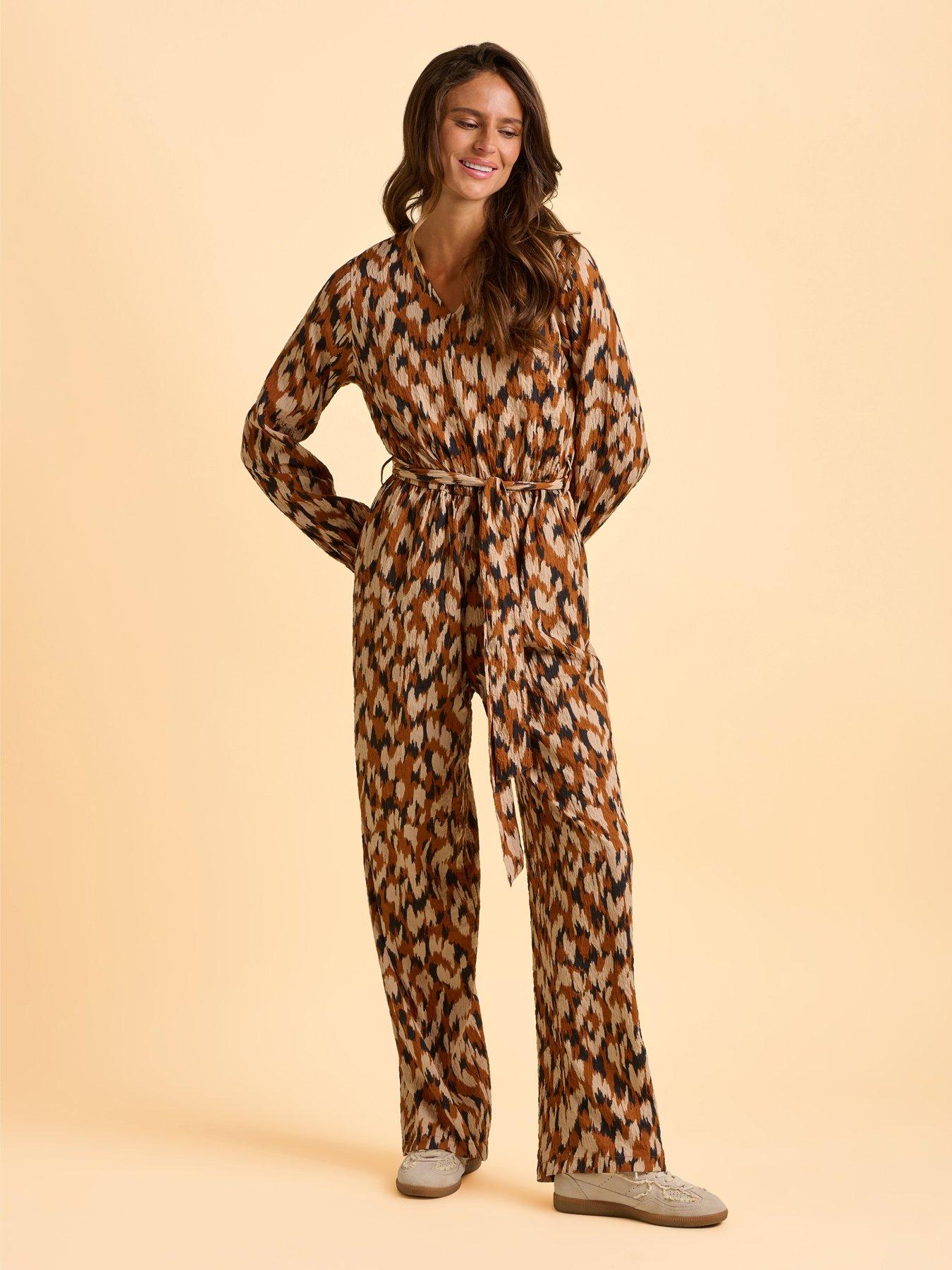 undefined Selenna Jumpsuit - Brown