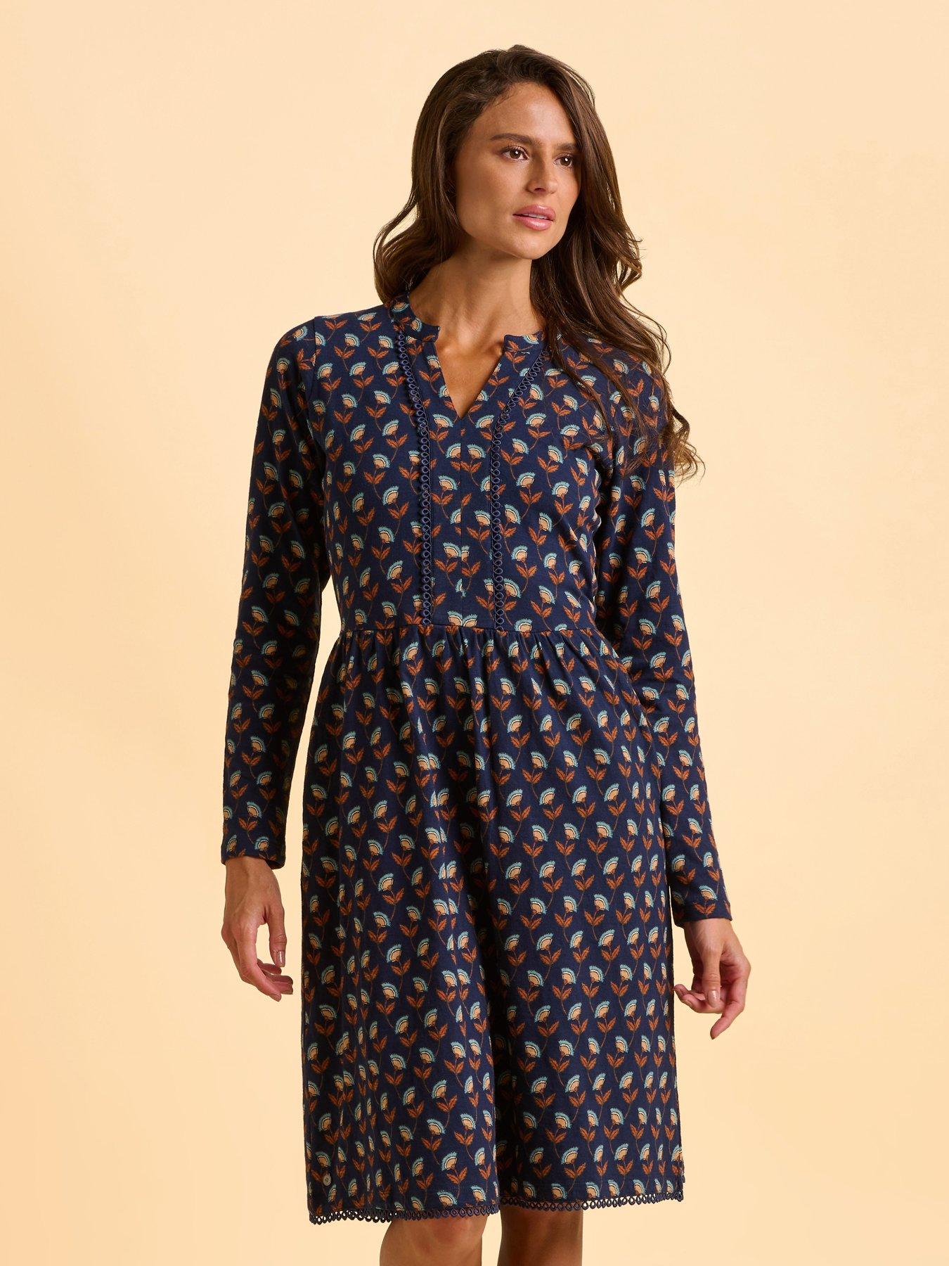 Brakeburn Rowan Dress - Navy