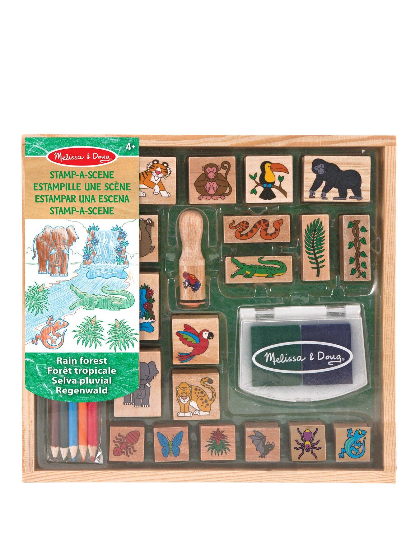 Melissa & Doug Stamp-A-Scene: & Rain Forest Stamp Playset