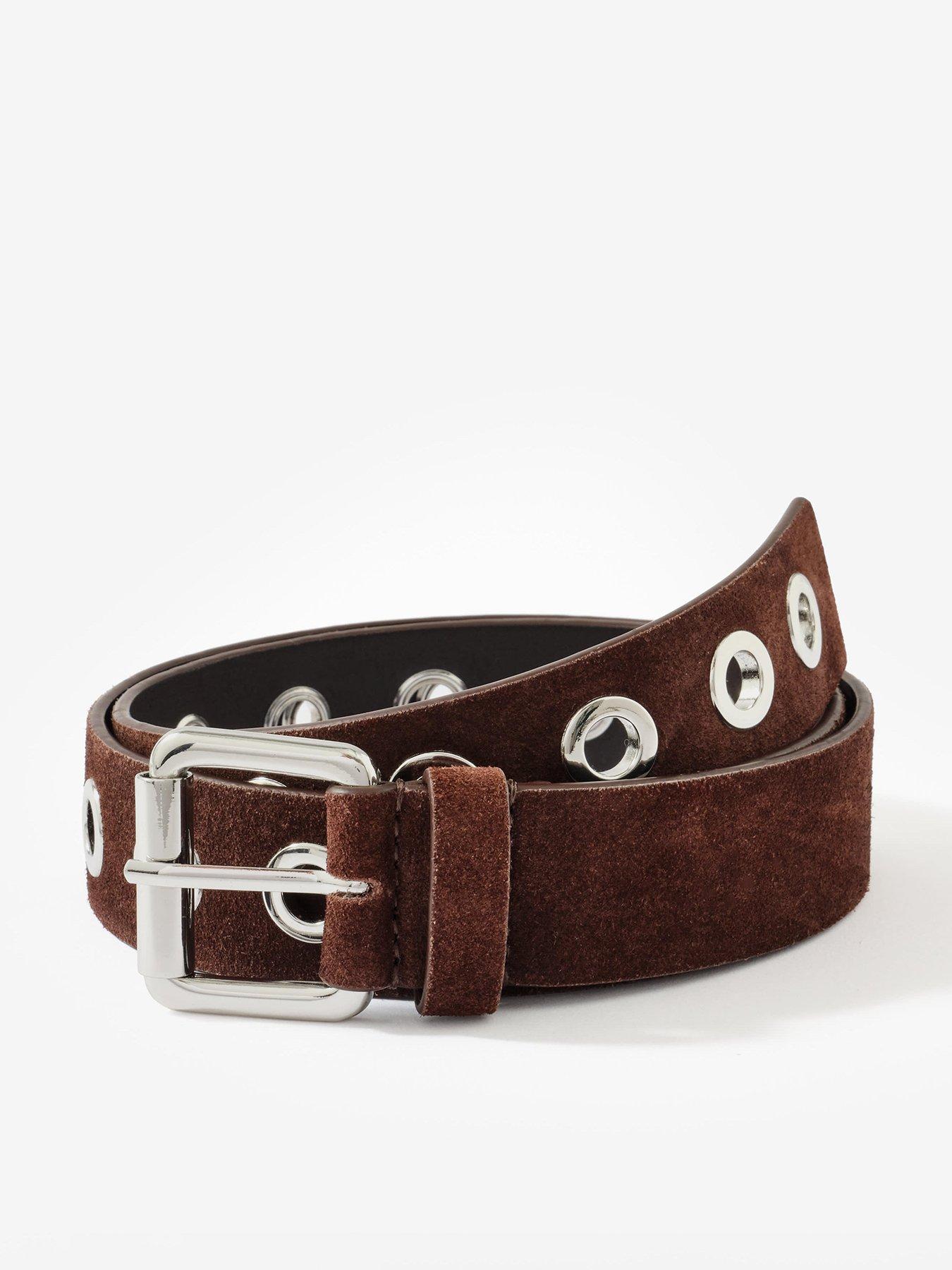 undefined Suede Eyelet Belt