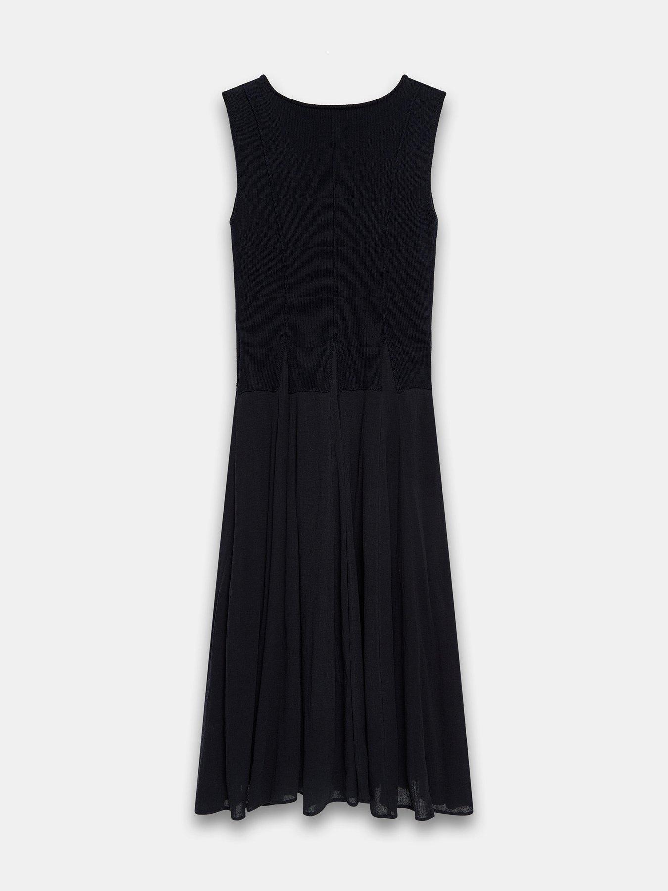 Image 6 of 6 of Mint Velvet Navy Cotton Maxi Dress - Black