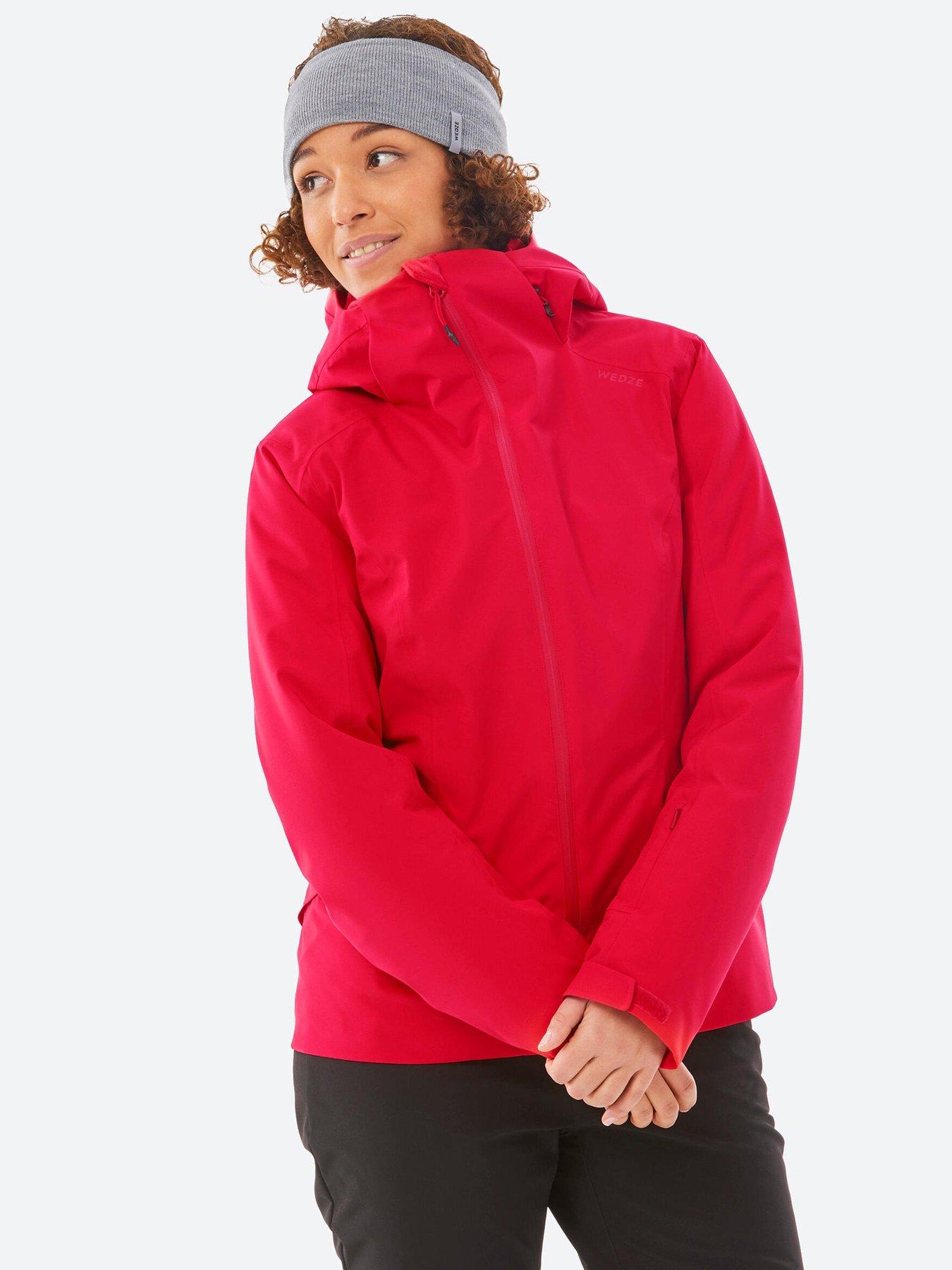 Decathlon Womens Warm Ski Jacket 500, Red, Size S, Women