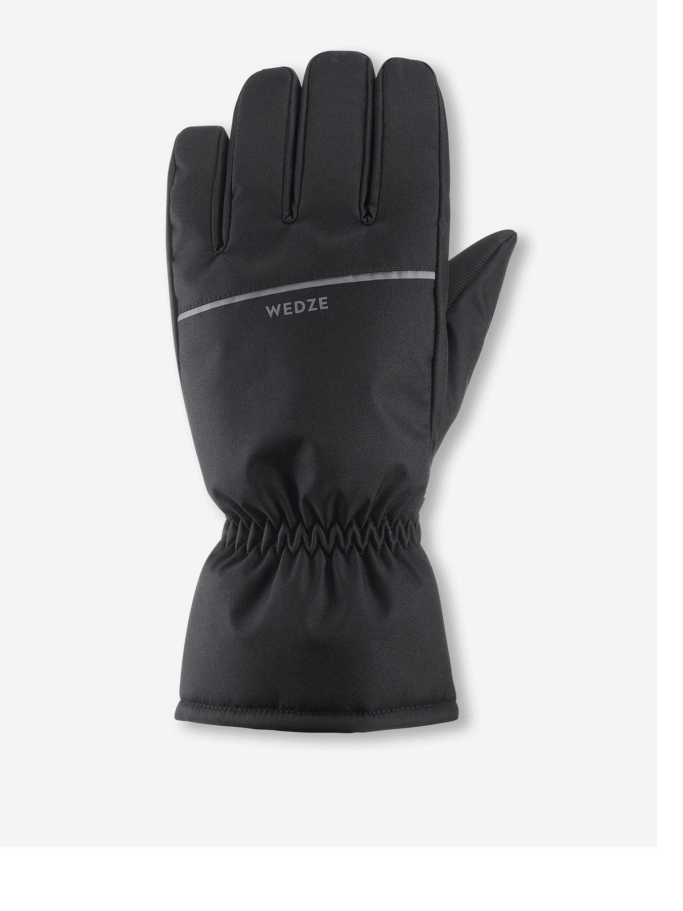 Decathlon Mens 100 Ski Gloves - Black