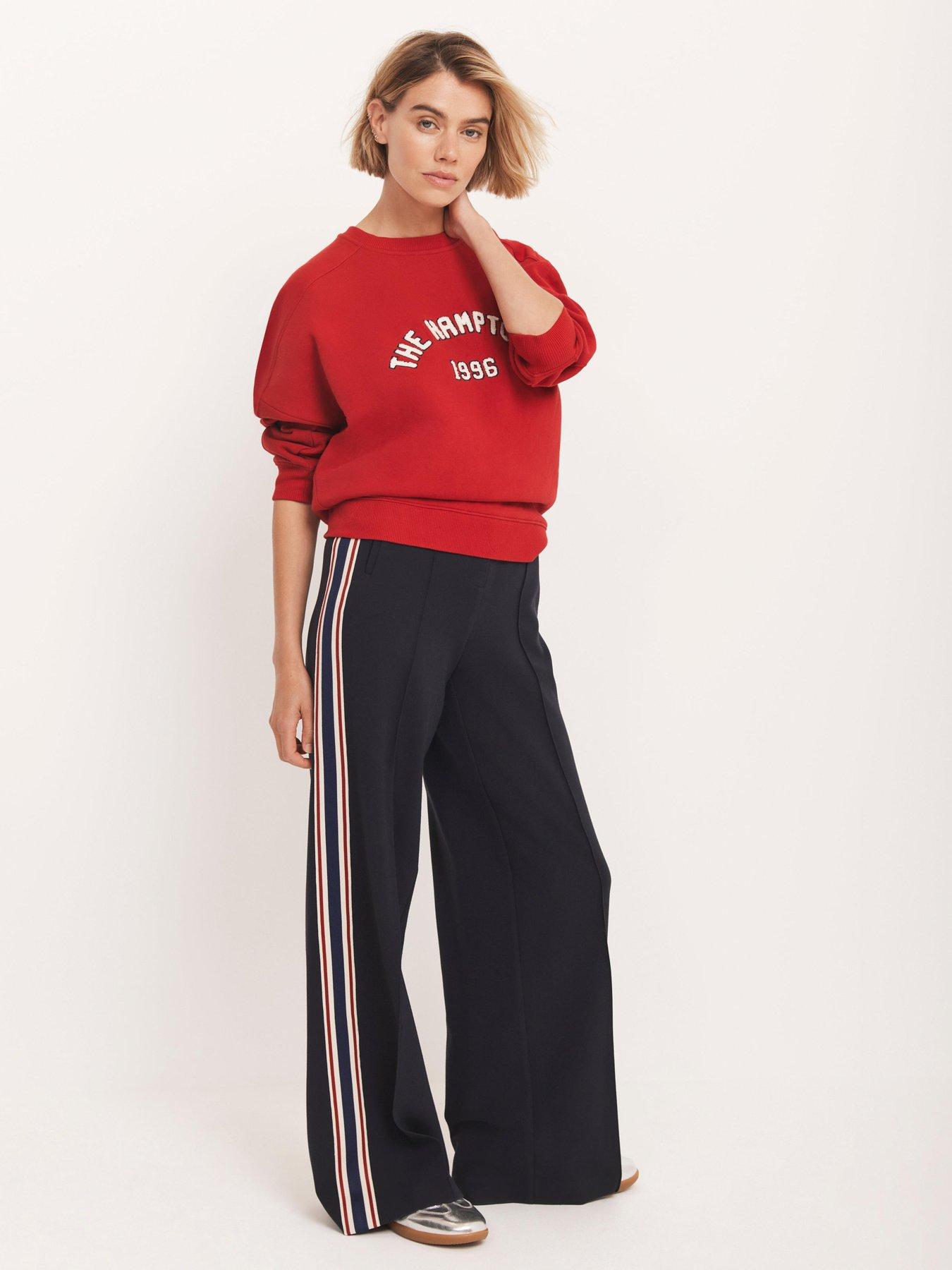 undefined Navy Side Stripe Trouser