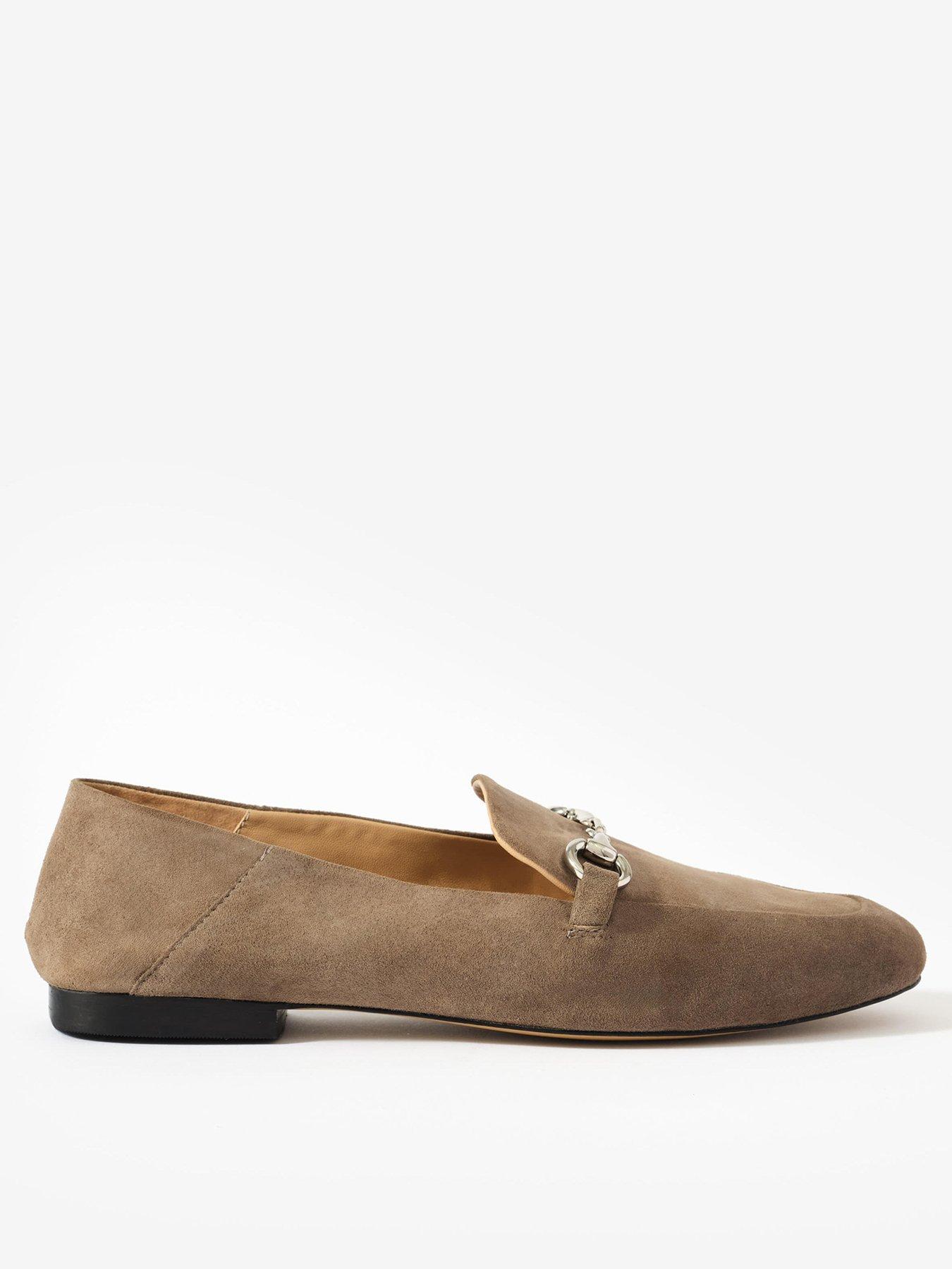 undefined Camille Suede Loafers - Neutral