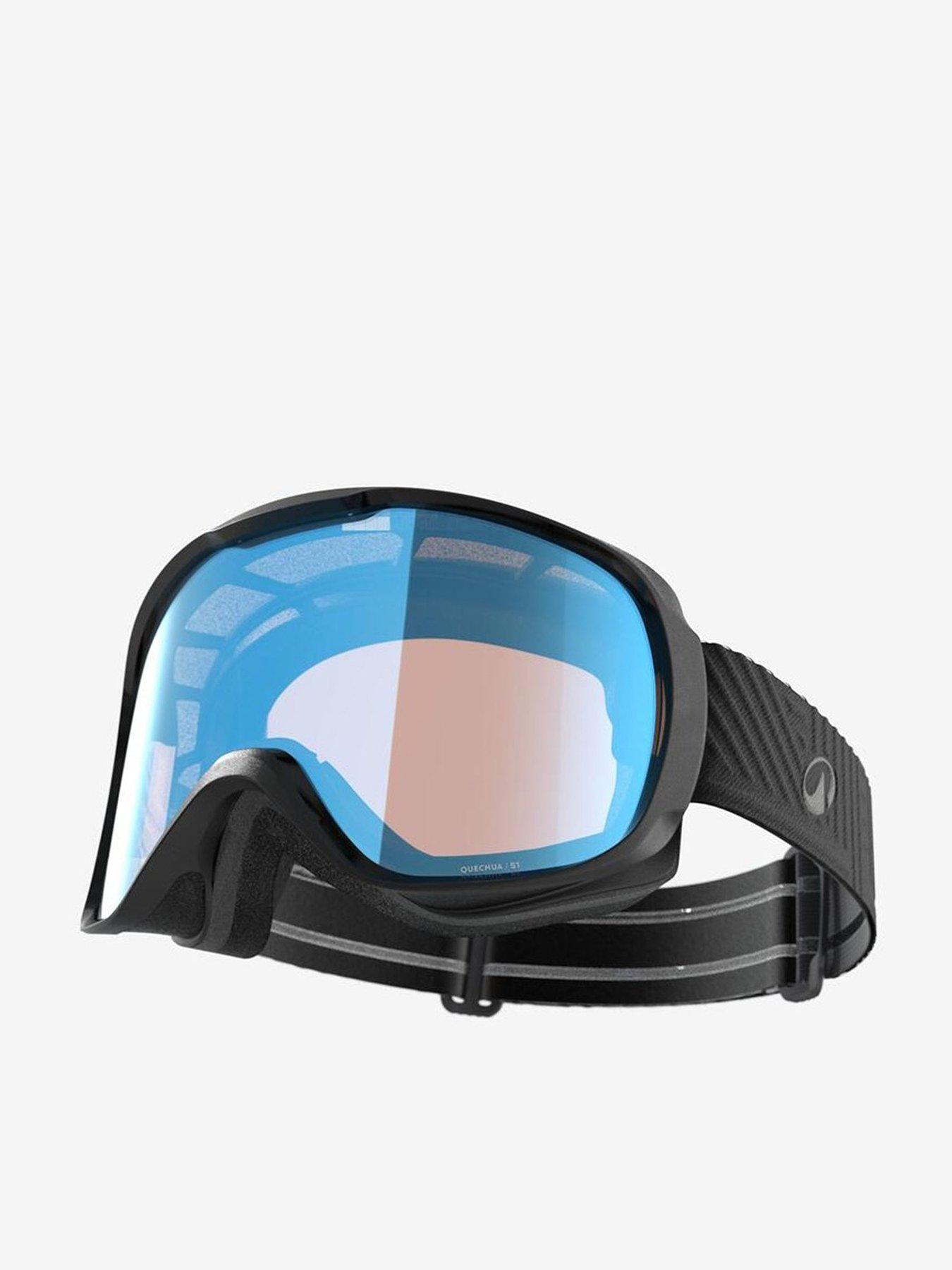 Decathlon Unisex Bad Weather Skiing  &  Snowboarding Goggles Bad Weather G 500 S1 - Black