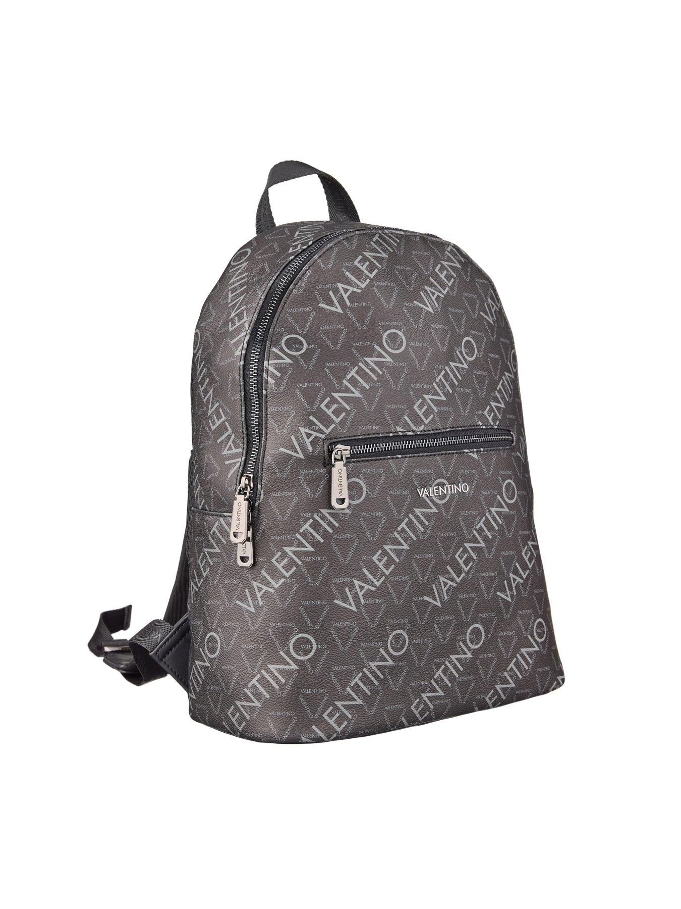 Image 2 of 4 of Valentino Zefir Allover Logo Backpack - Black