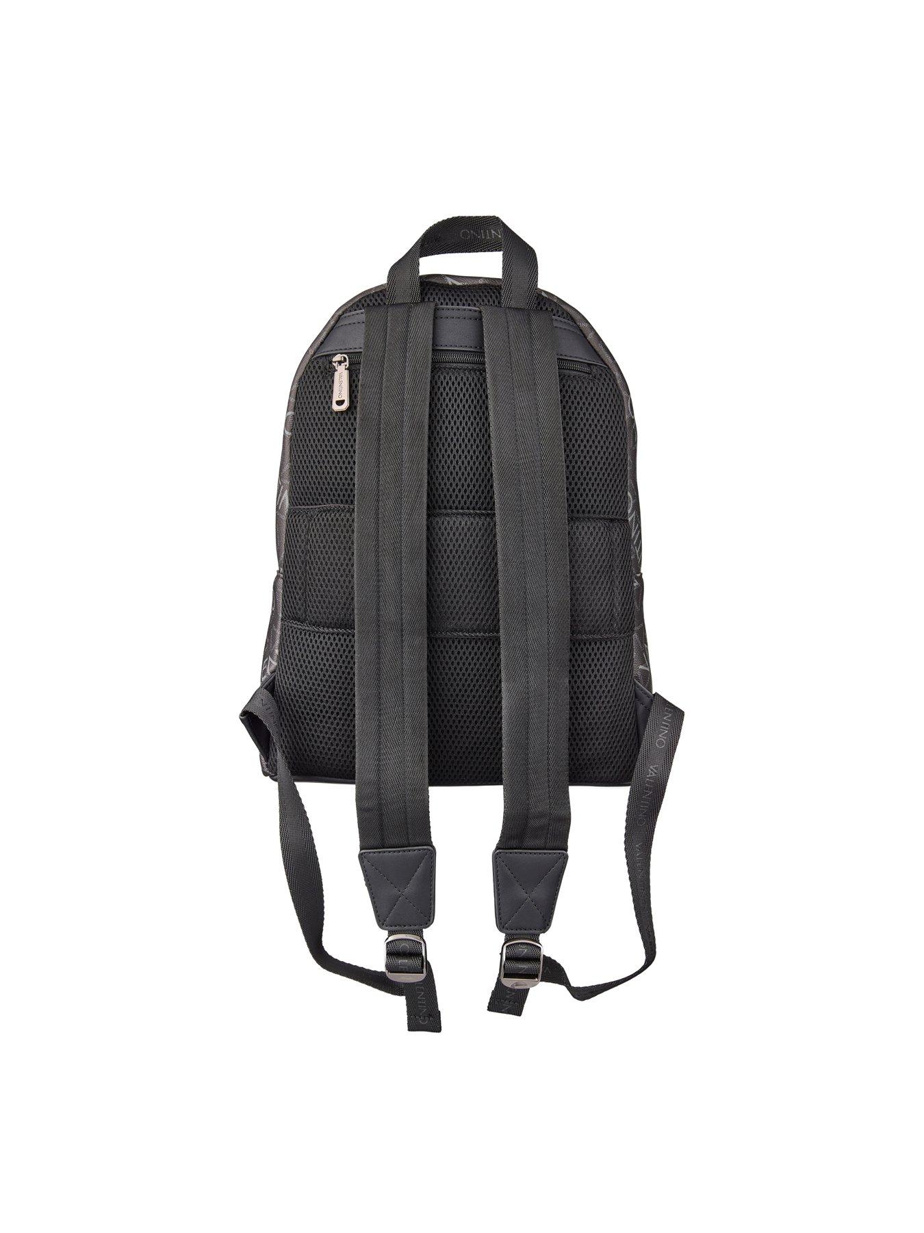 Image 3 of 4 of Valentino Zefir Allover Logo Backpack - Black