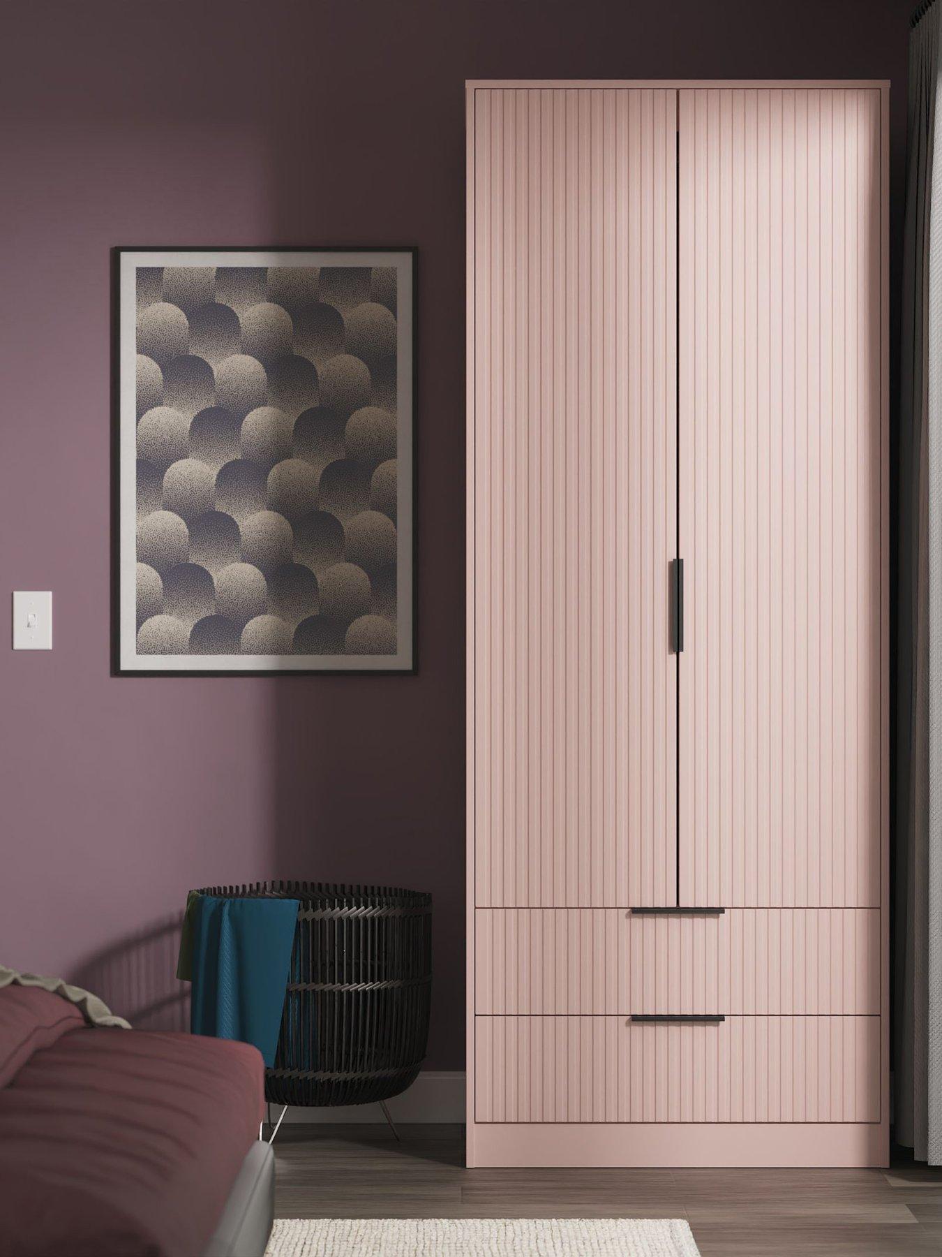 undefined Fara Double Wardrobe With 2 Drawers