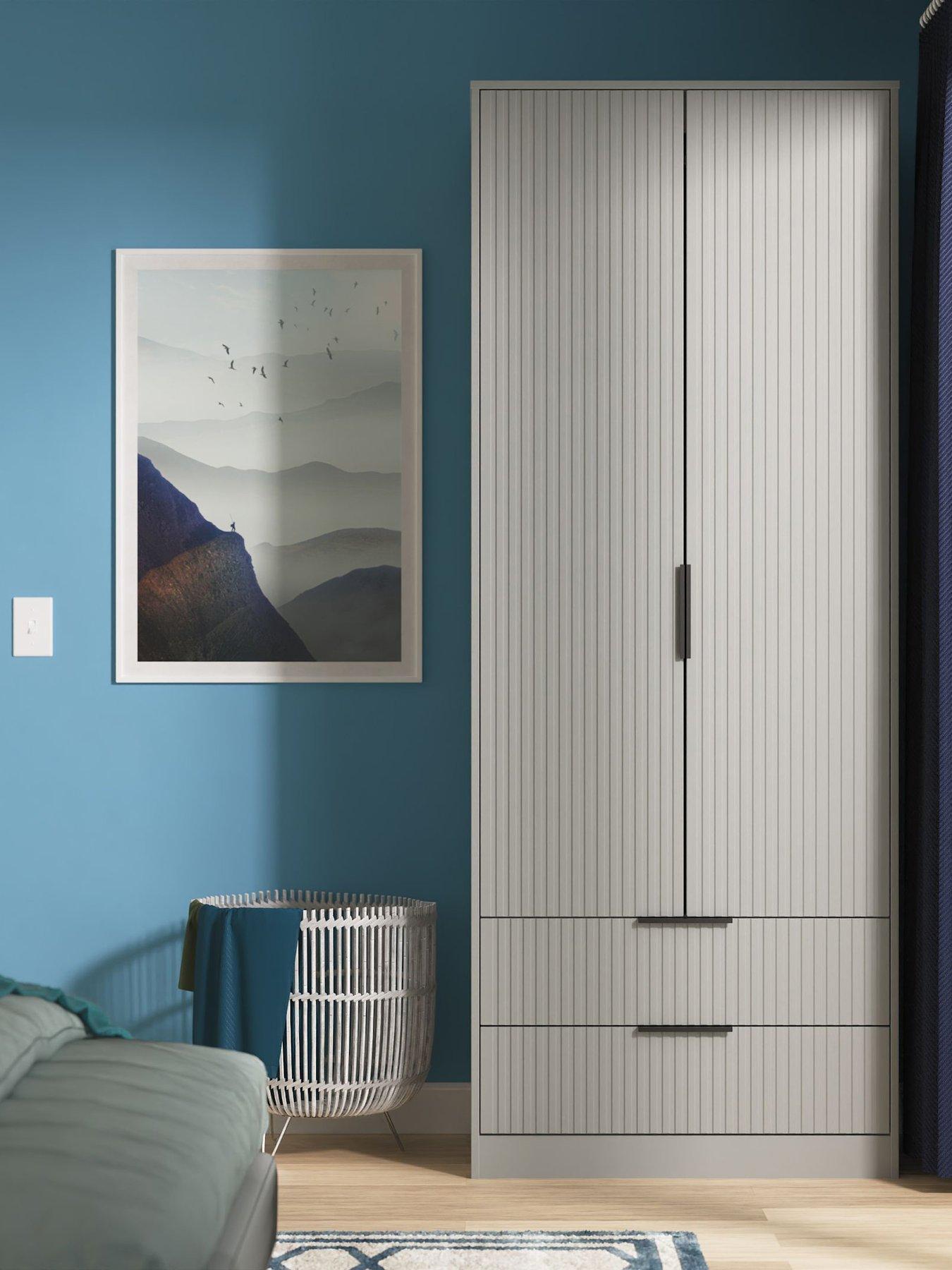 undefined Fara Double Wardrobe With 2 Drawers