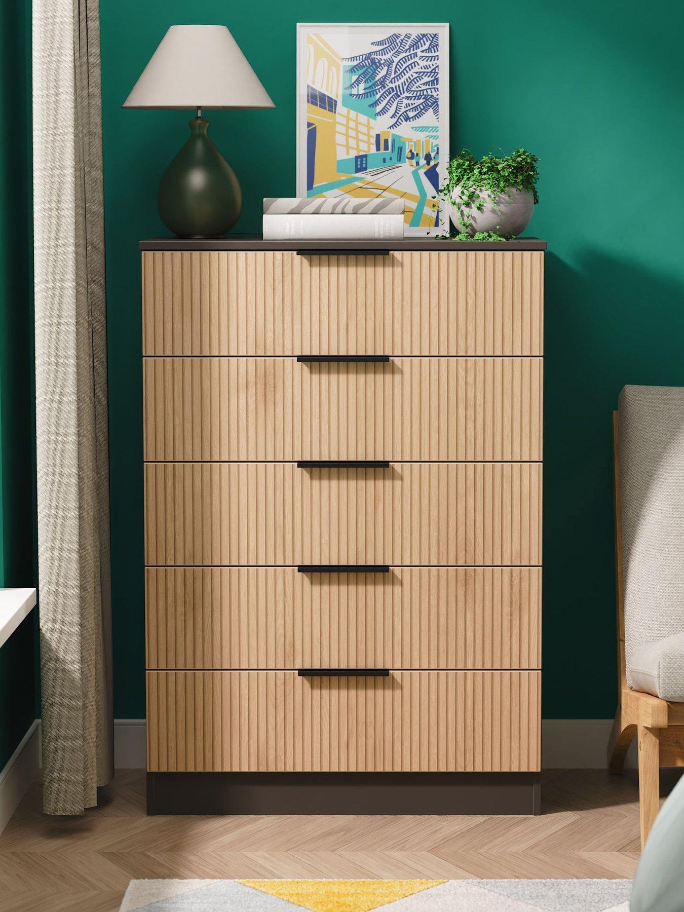 Swift Lane Ready Assembled & 5 Drawer Chest