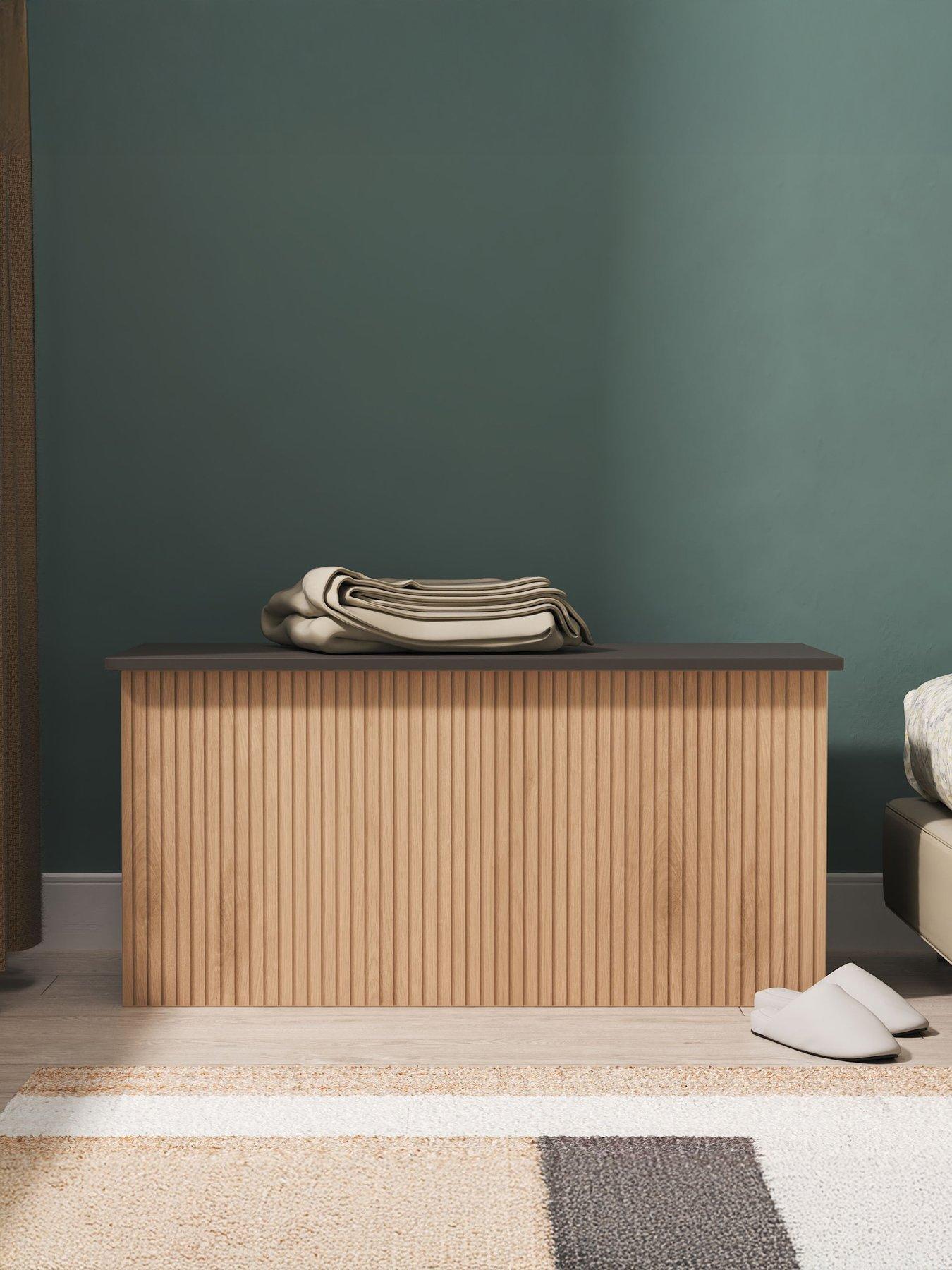 SWIFT Lane Ready Assembled Blanket Ottoman Box