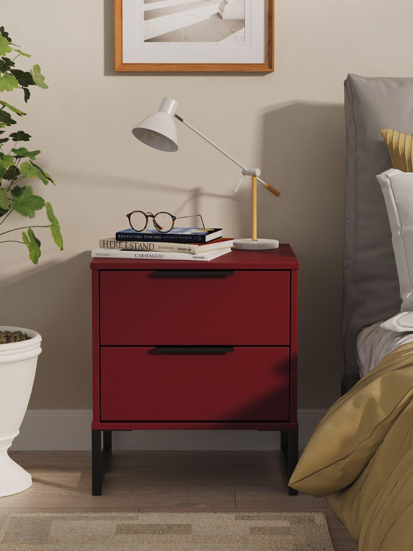 SWIFT Emerson 2 Drawer Bedside Table