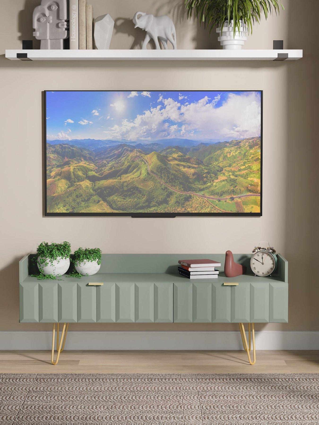 SWIFT Cube Ready Assembled TV Unit With 2 Drawers