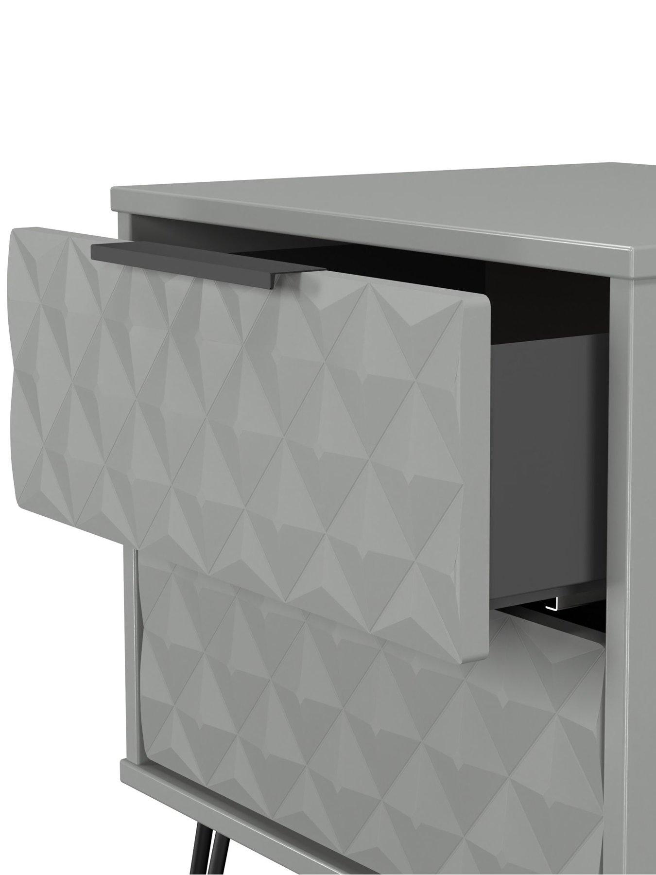 Image 5 of 6 of SWIFT Zayn Ready Assembled&nbsp;2 Drawer Bedside Table