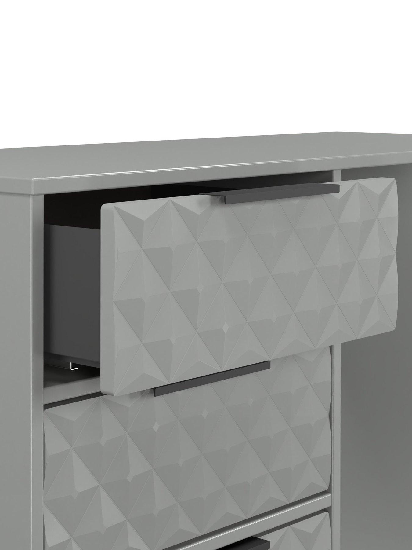 Image 5 of 6 of SWIFT Zayn 4 Drawer Dressing Table &amp; Stool Set