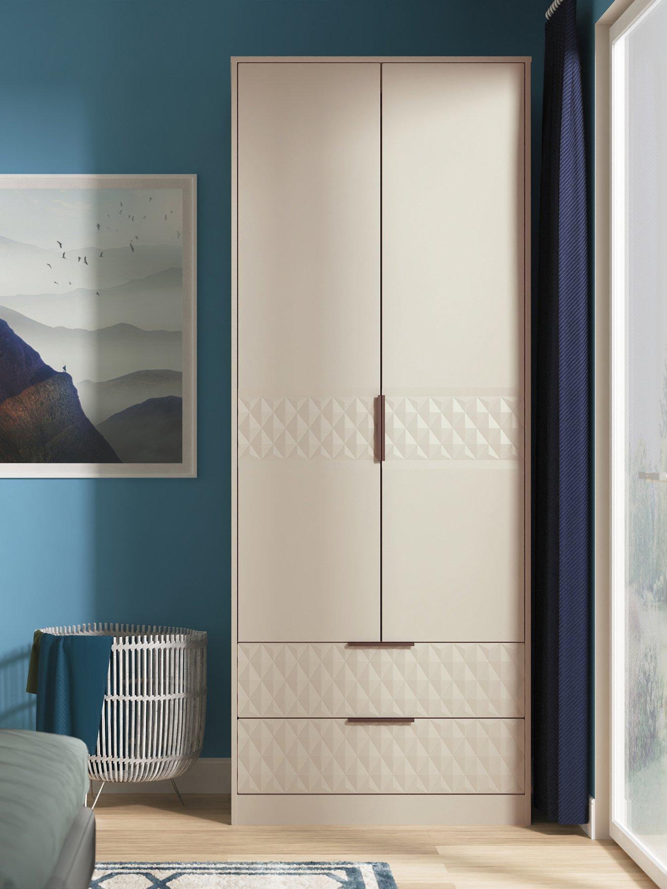 SWIFT Zayn Ready Assembled Double Wardrobe With 2 Drawers