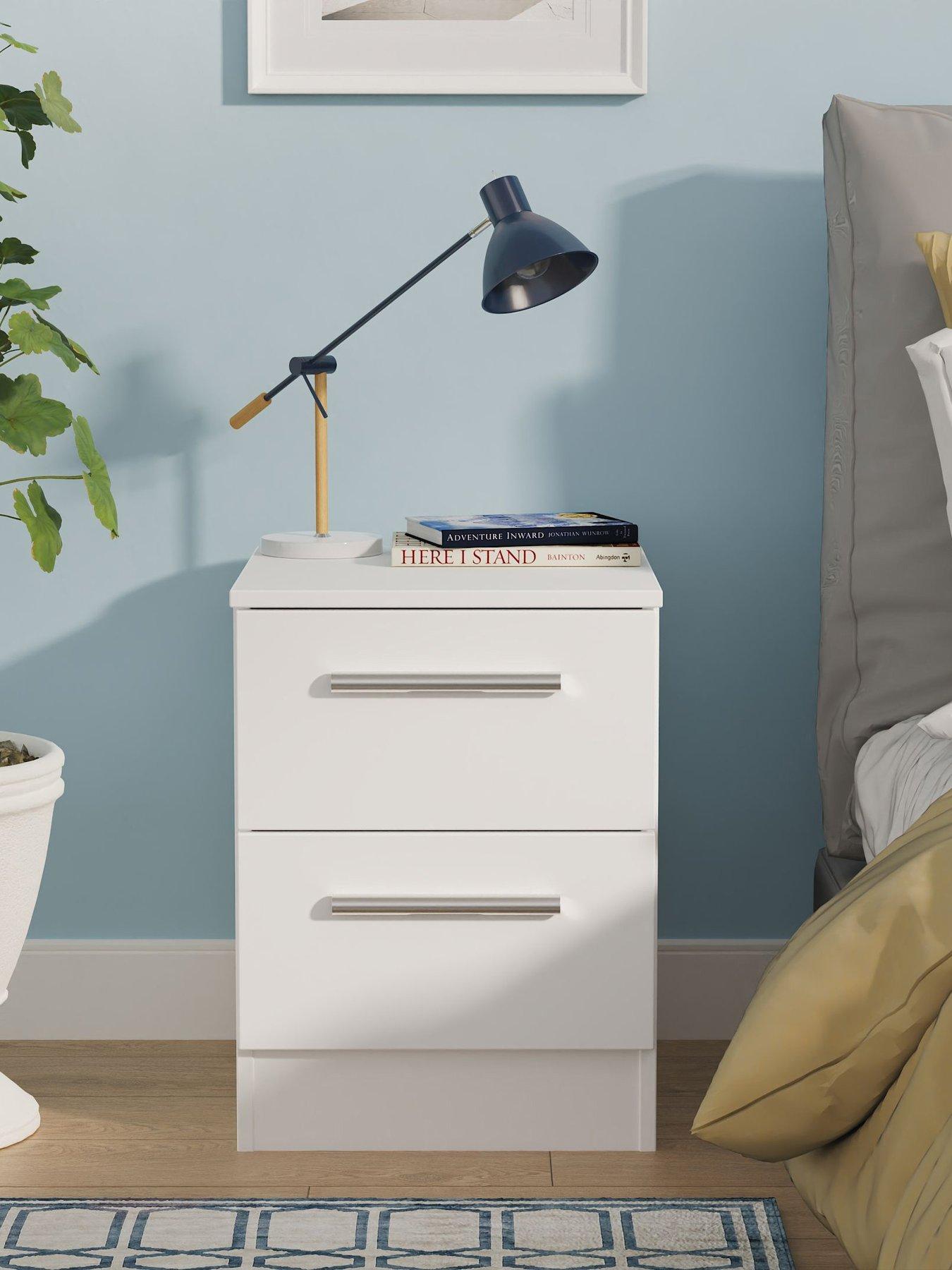 undefined Morgan Ready Assembled Kids 2 Drawer Bedside Table