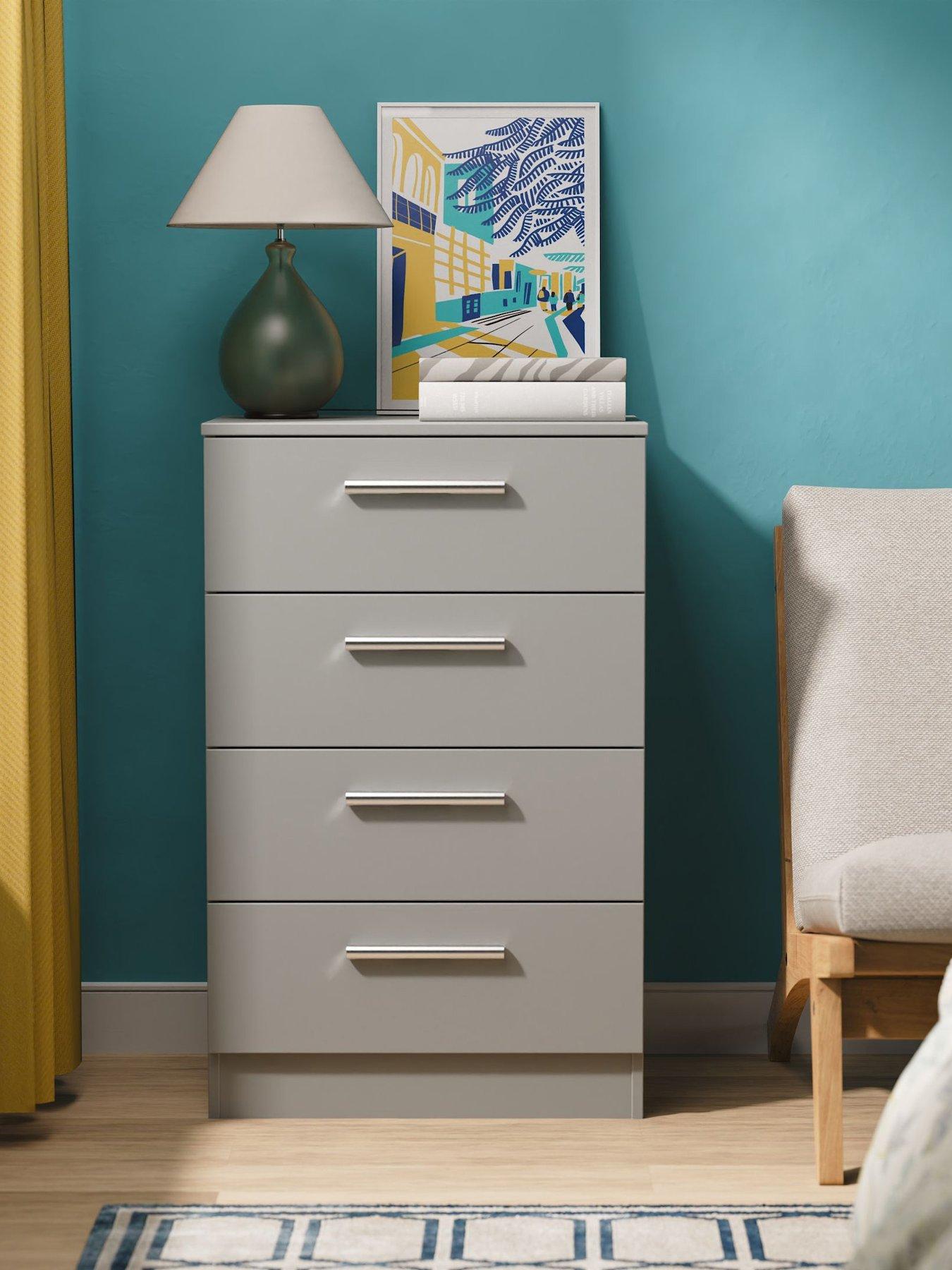 Swift Morgan Ready Assembled & Kids 4 Drawer Midi Chest