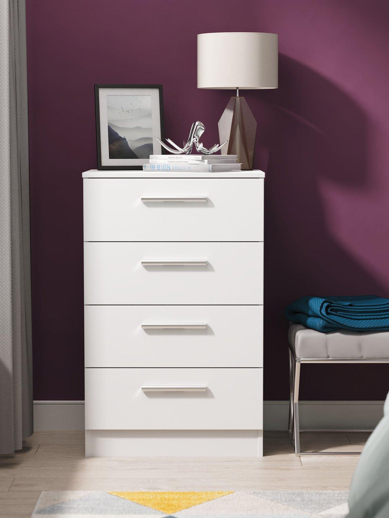 SWIFT Morgan Ready Assembled Kids 4 Drawer Midi Chest