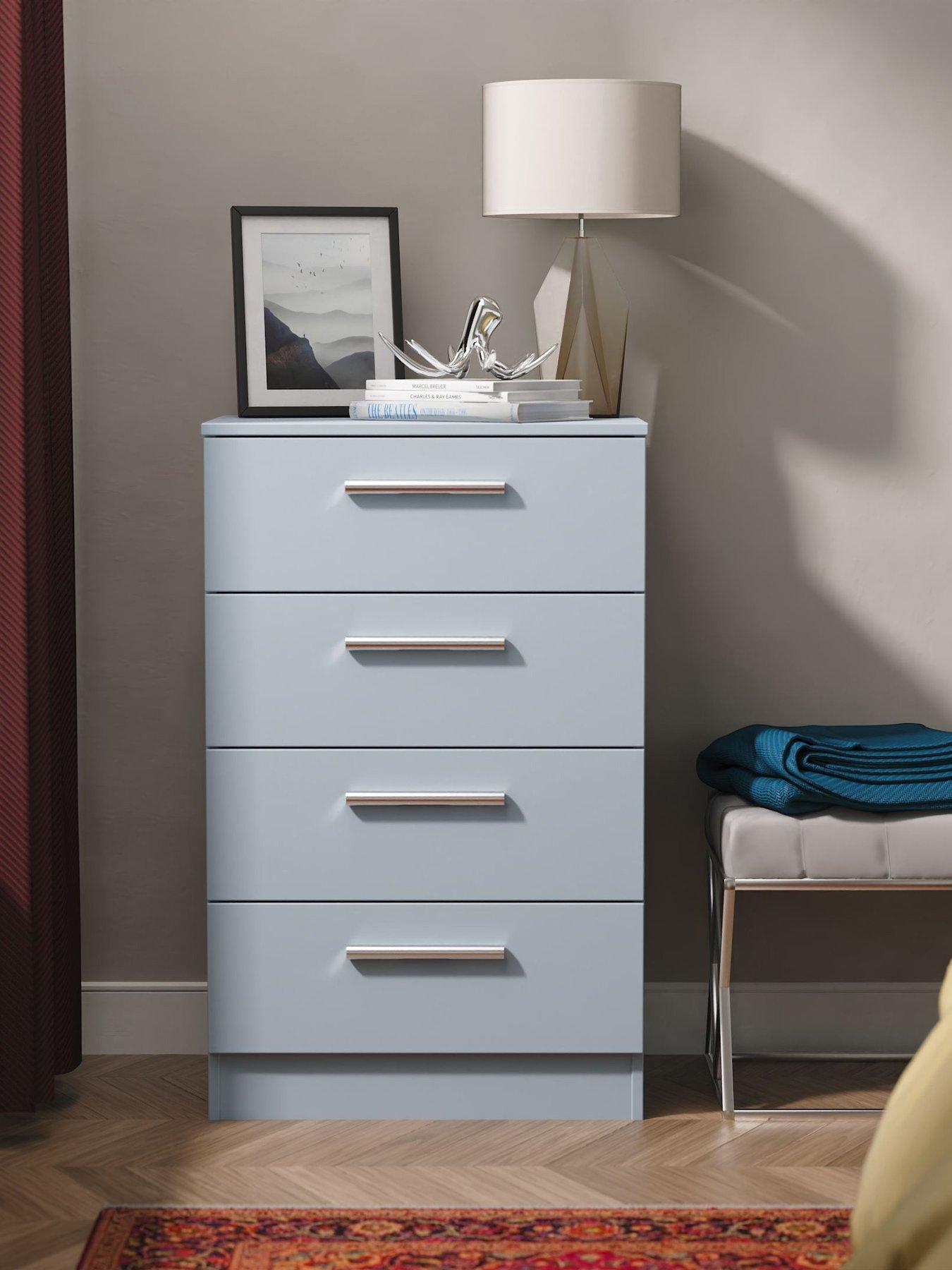SWIFT Morgan Ready Assembled Kids 4 Drawer Midi Chest