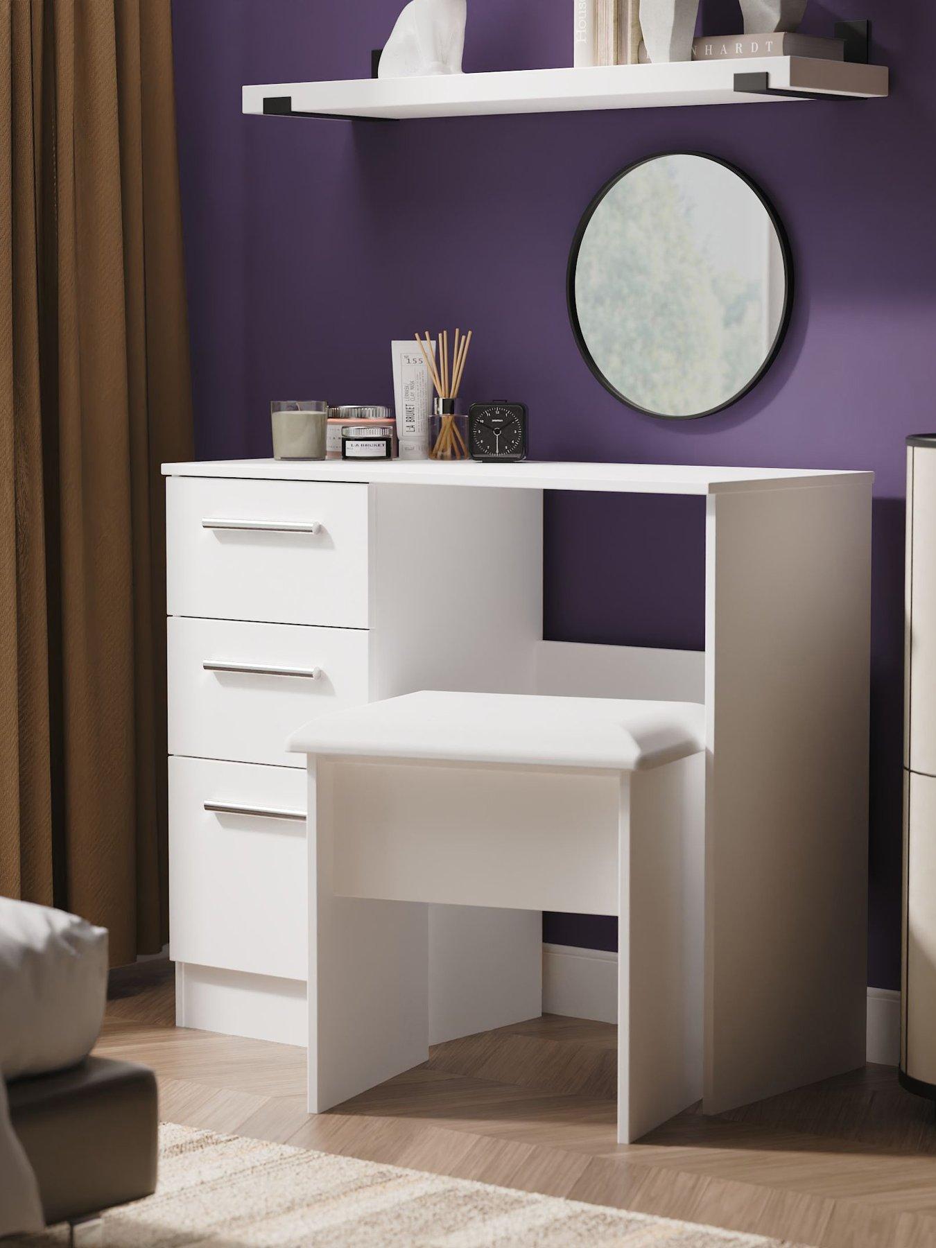 undefined Morgan Ready Assembled Kids Dressing Table  &  Stool Set
