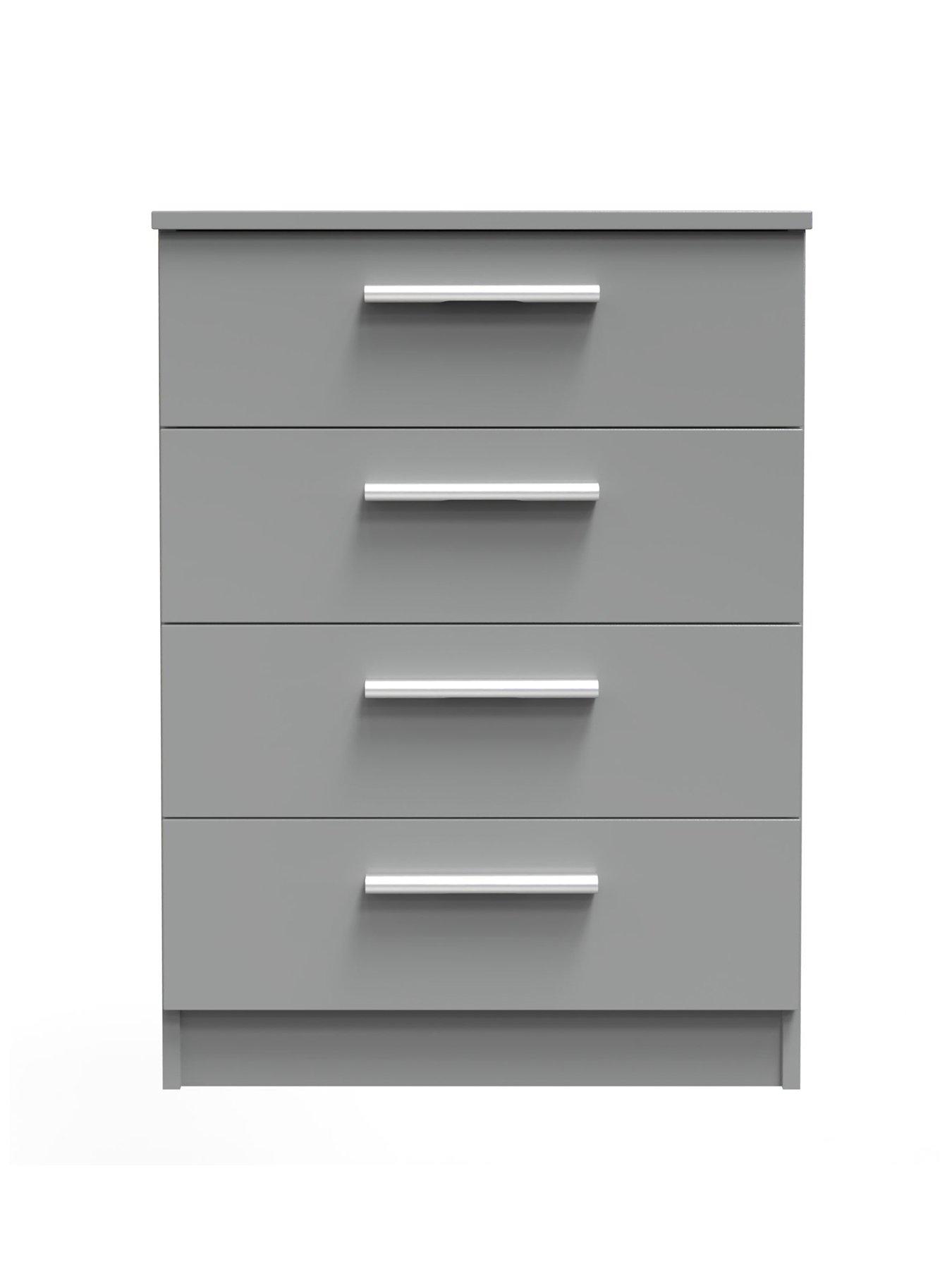 Image 4 of 7 of SWIFT Morgan Ready Assembled&nbsp;Kids Bedroom Package - Wardrobe, Bedside Table &amp; 4 Drawer Chest