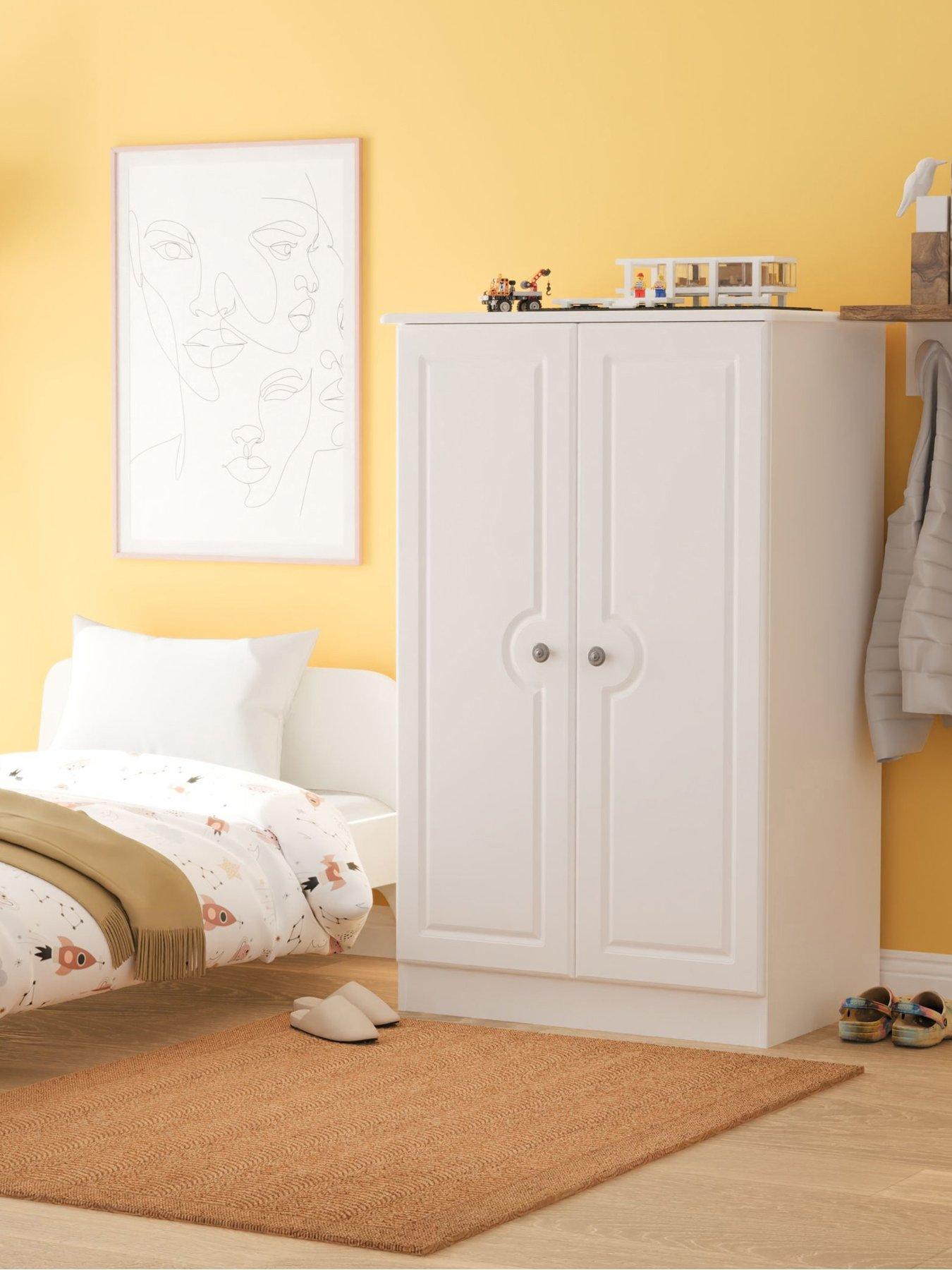 SWIFT Teddy Kids 2 Door Ready Assembled Midi Wardrobe