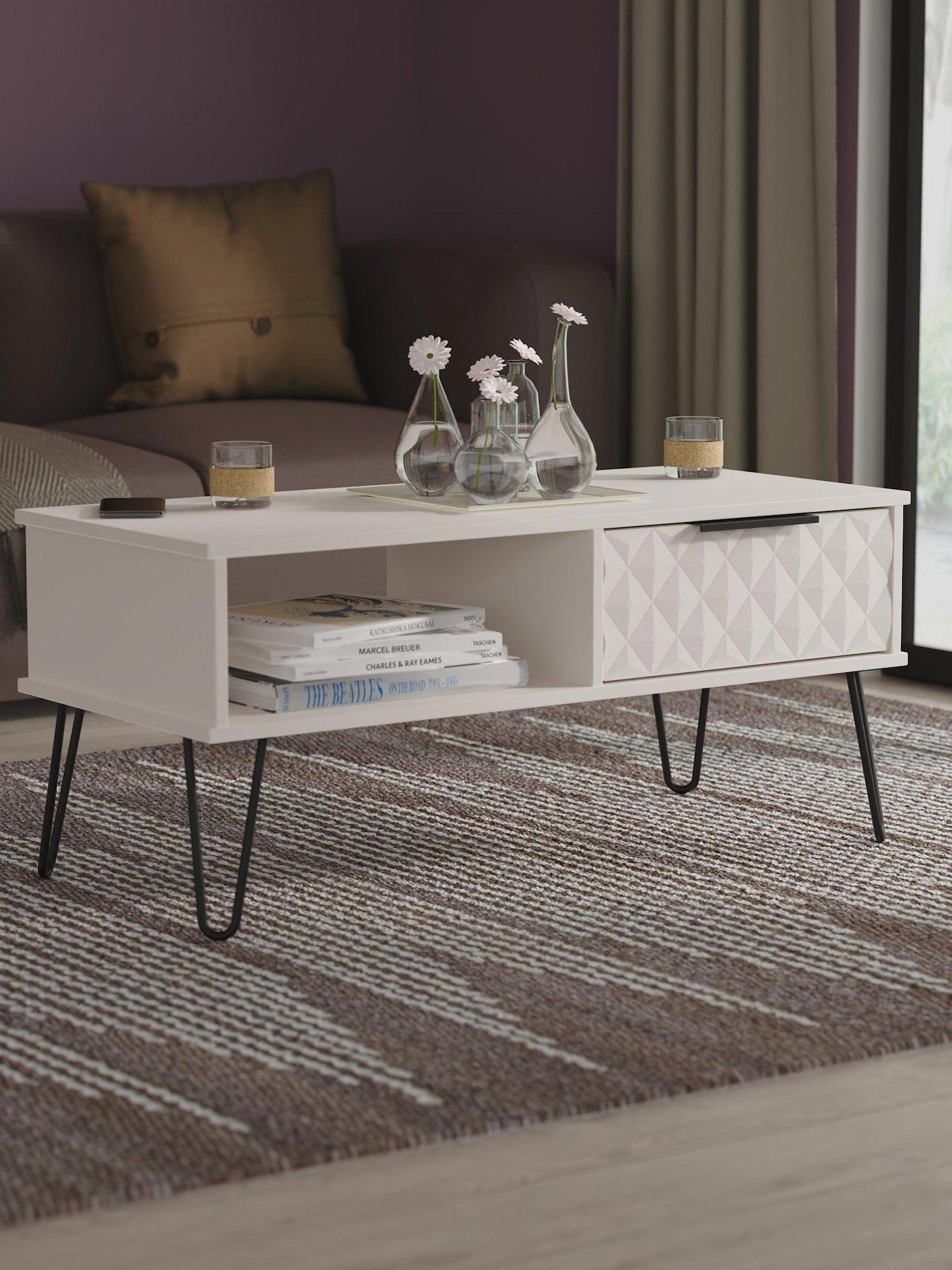 undefined Zayn Ready Assembled 1 Drawer Coffee Table