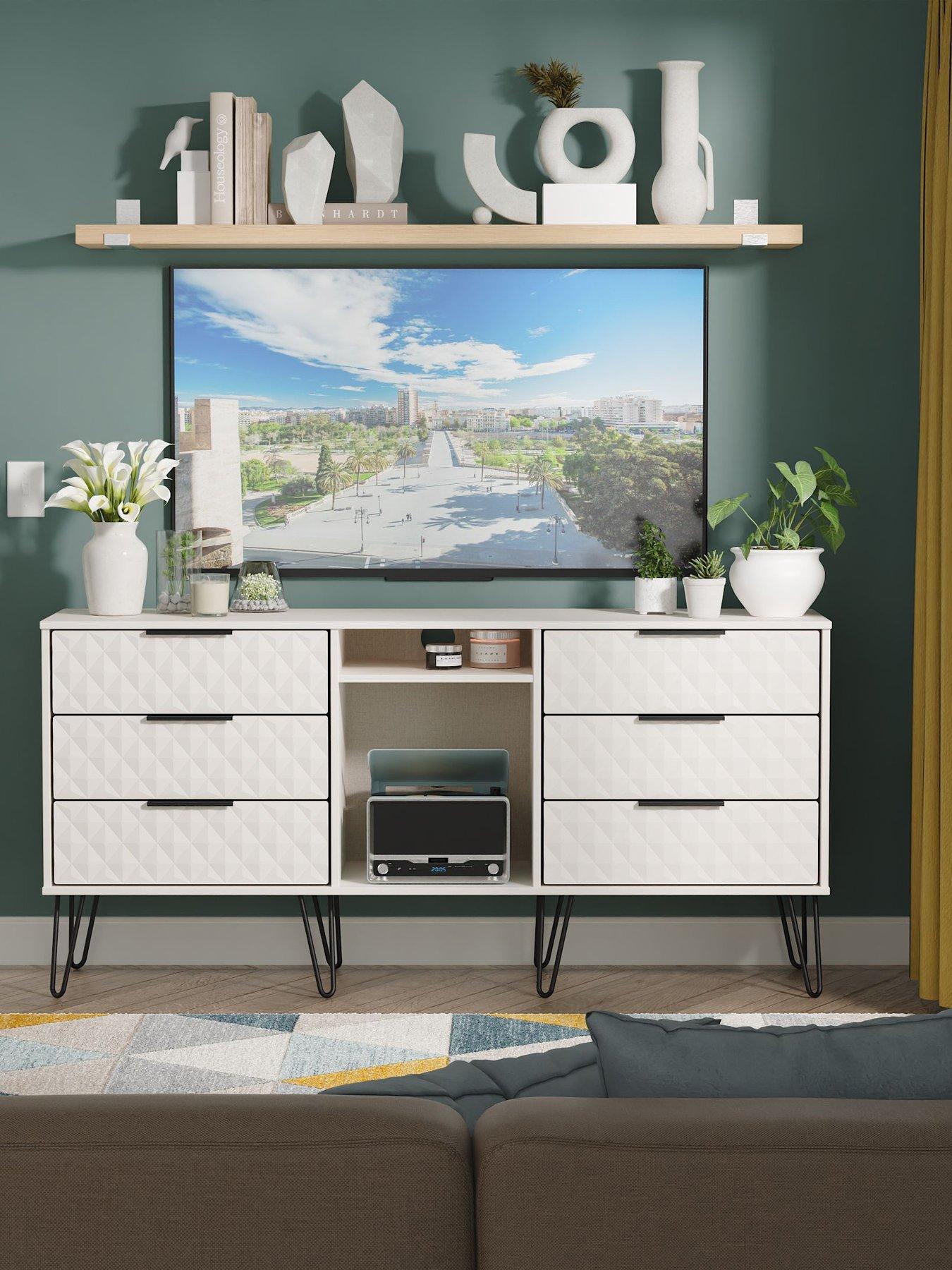 SWIFT Zayn Ready Assembled 6 Drawer Sideboard