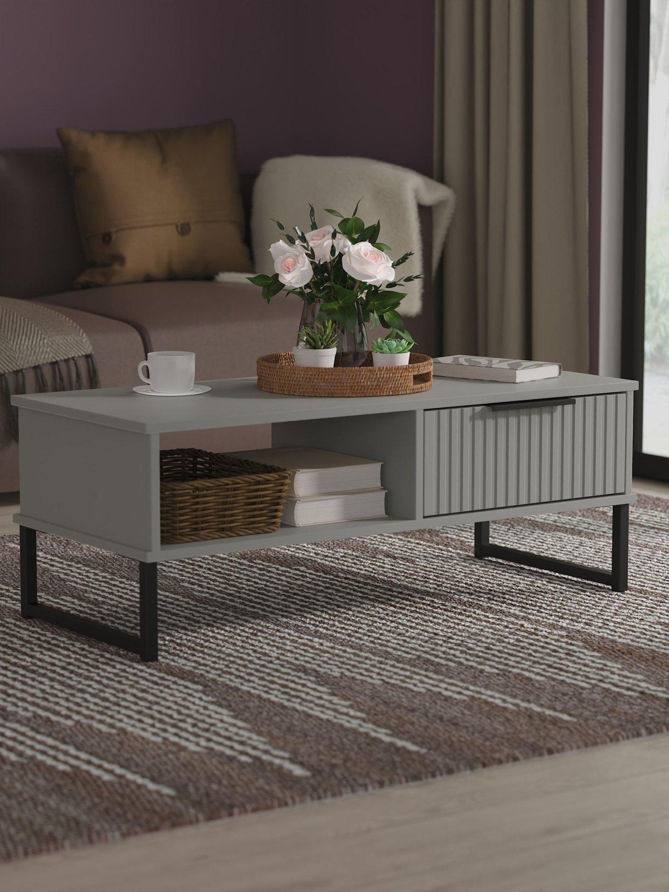 SWIFT Fara Ready Assembled 1 Drawer Coffee Table