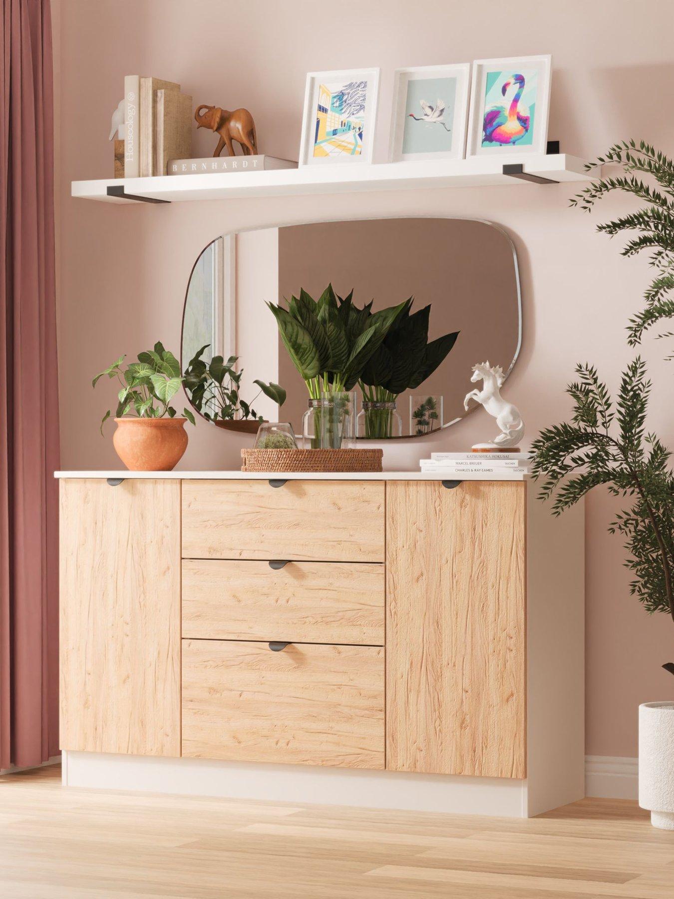 undefined Nefeli Ready Assembled 2 Door 3 Drawer Sideboard