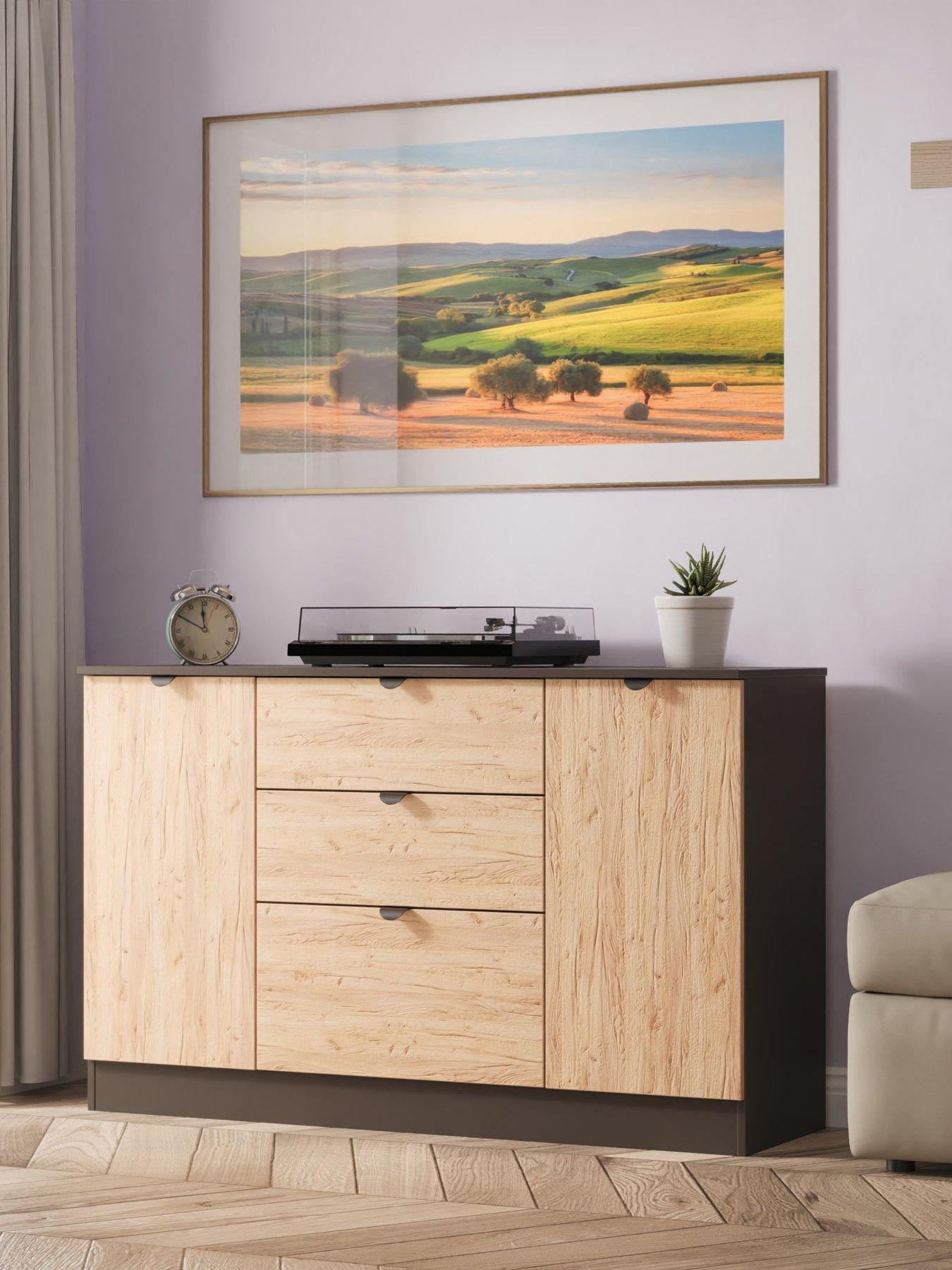 SWIFT Nefeli Ready Assembled 2 Door 3 Drawer Sideboard