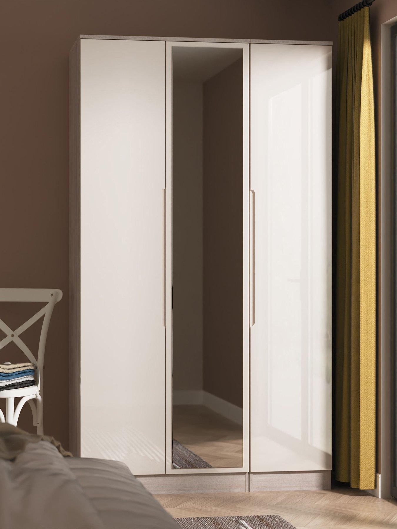 SWIFT Florence Tall Triple Wardrobe With Mirror